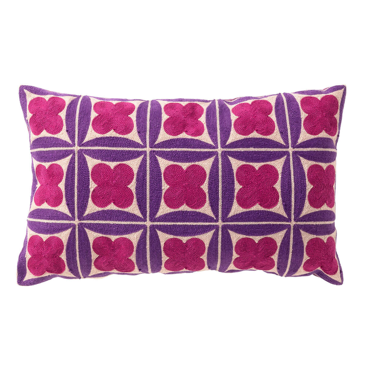 Cushion Cover Clover 30x50cm Deep Lavender Gift