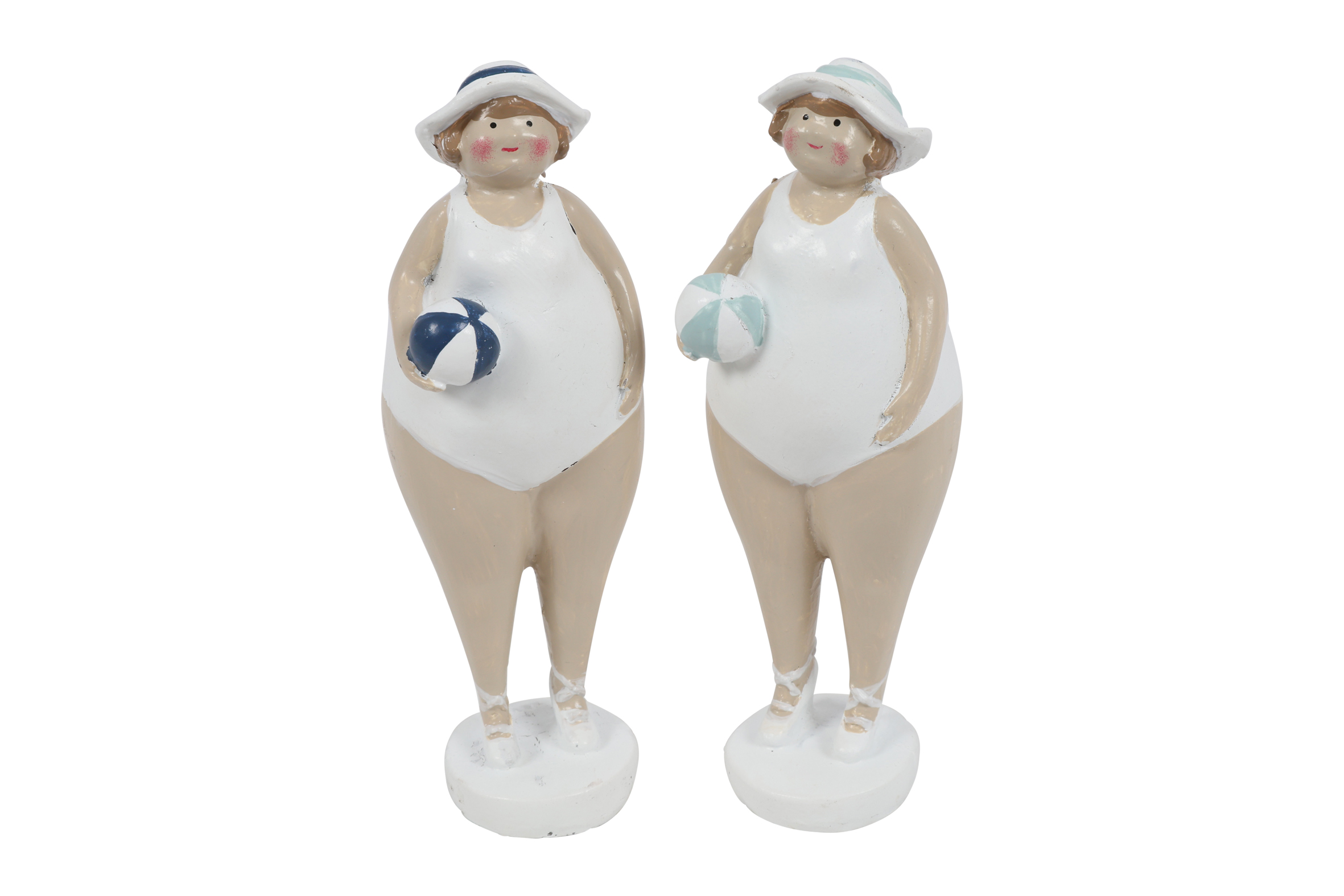Lady W/ball 2 Assorted Natural/white Gift