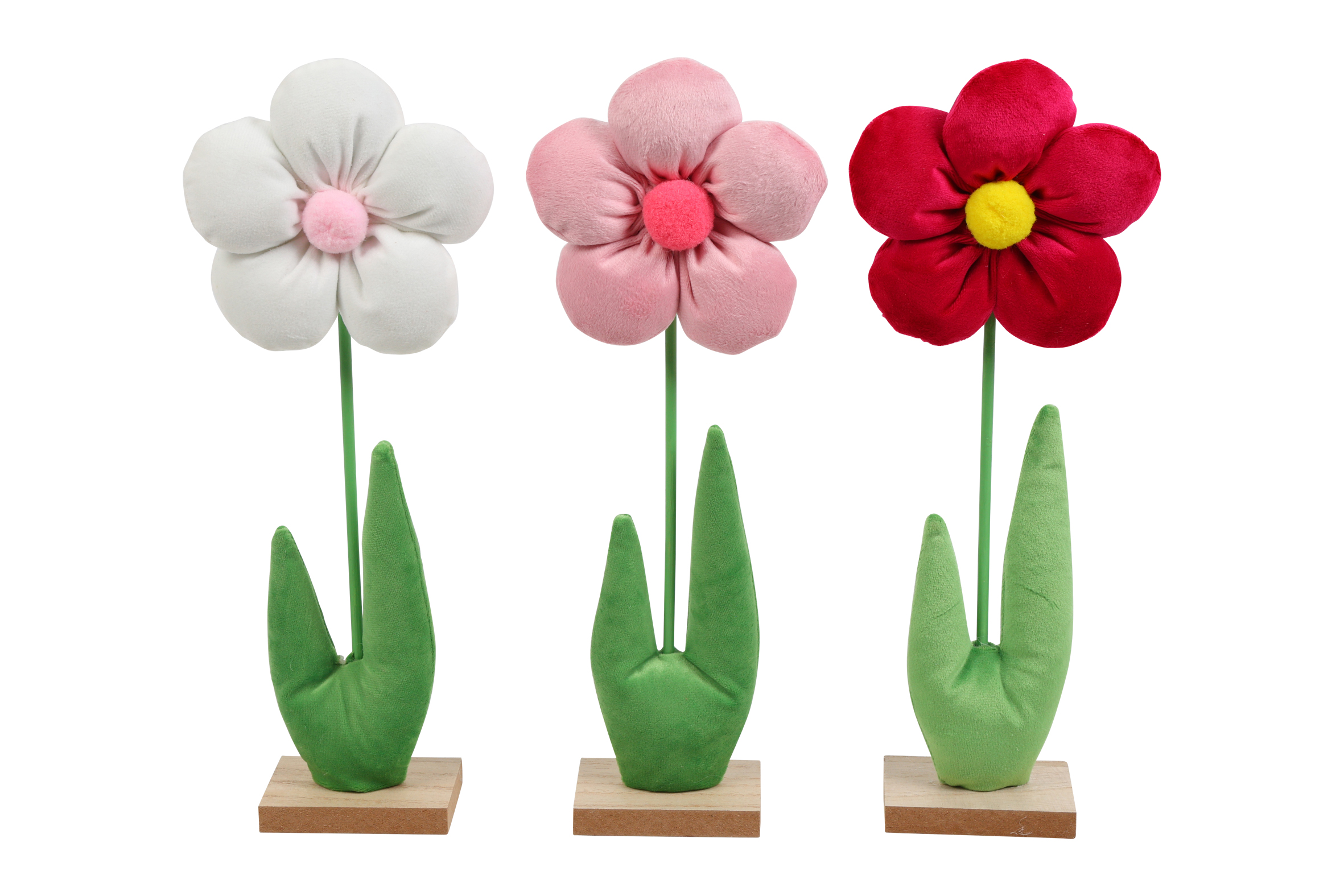 Flower Flo S 3 Assorted White Pink Red Gift