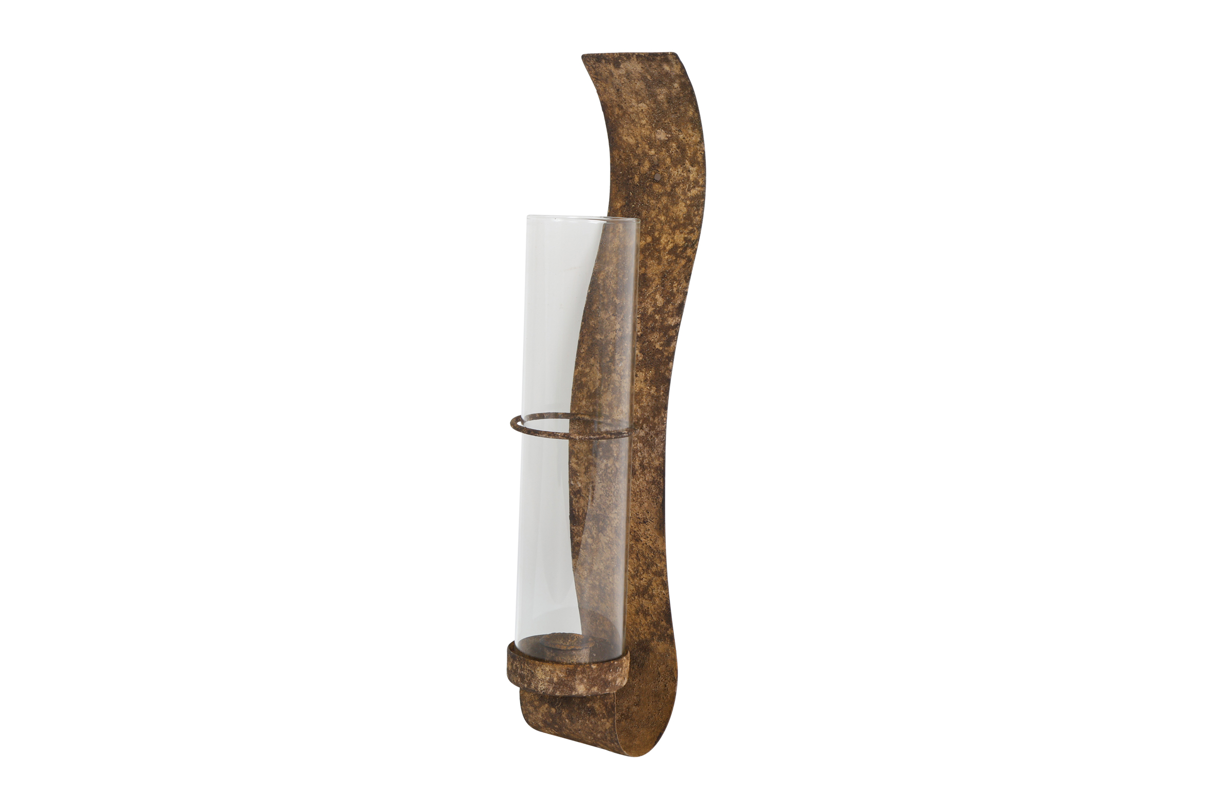Candle Holder Rec Sanya Rusty Gift
