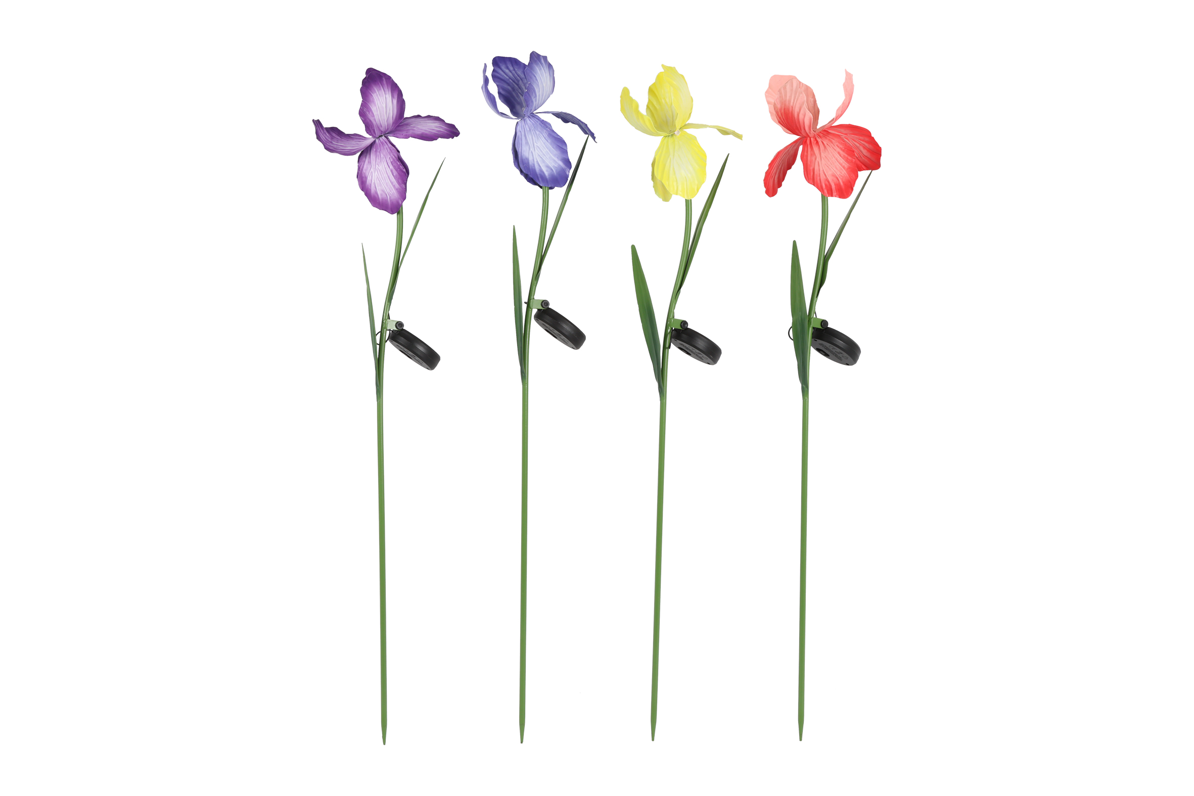 Solar On Stick Iris 4 Assorted Multicolor Gift