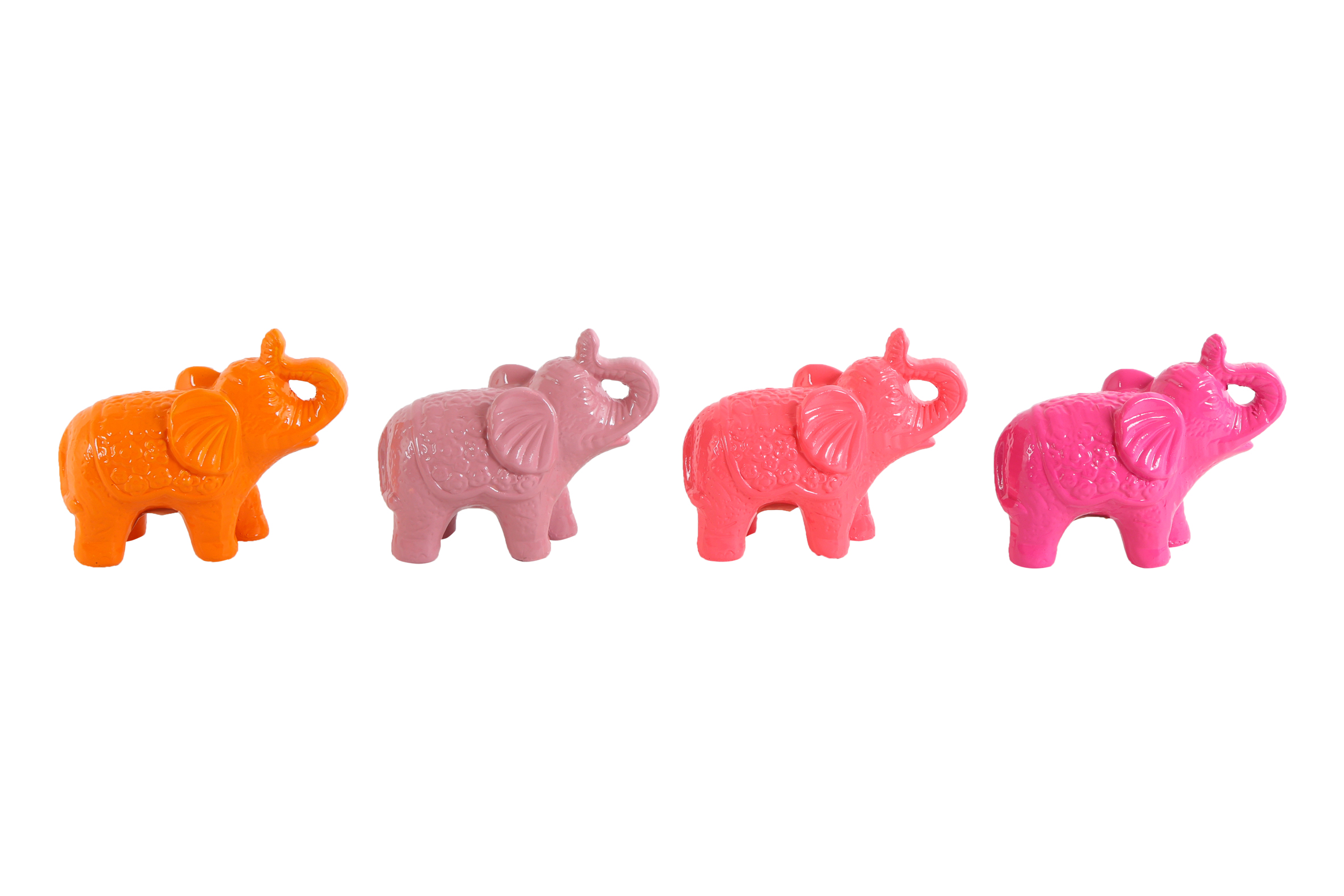 Elephant Lotta S 4 Assorted D.pink/orange/pink/purple Gift