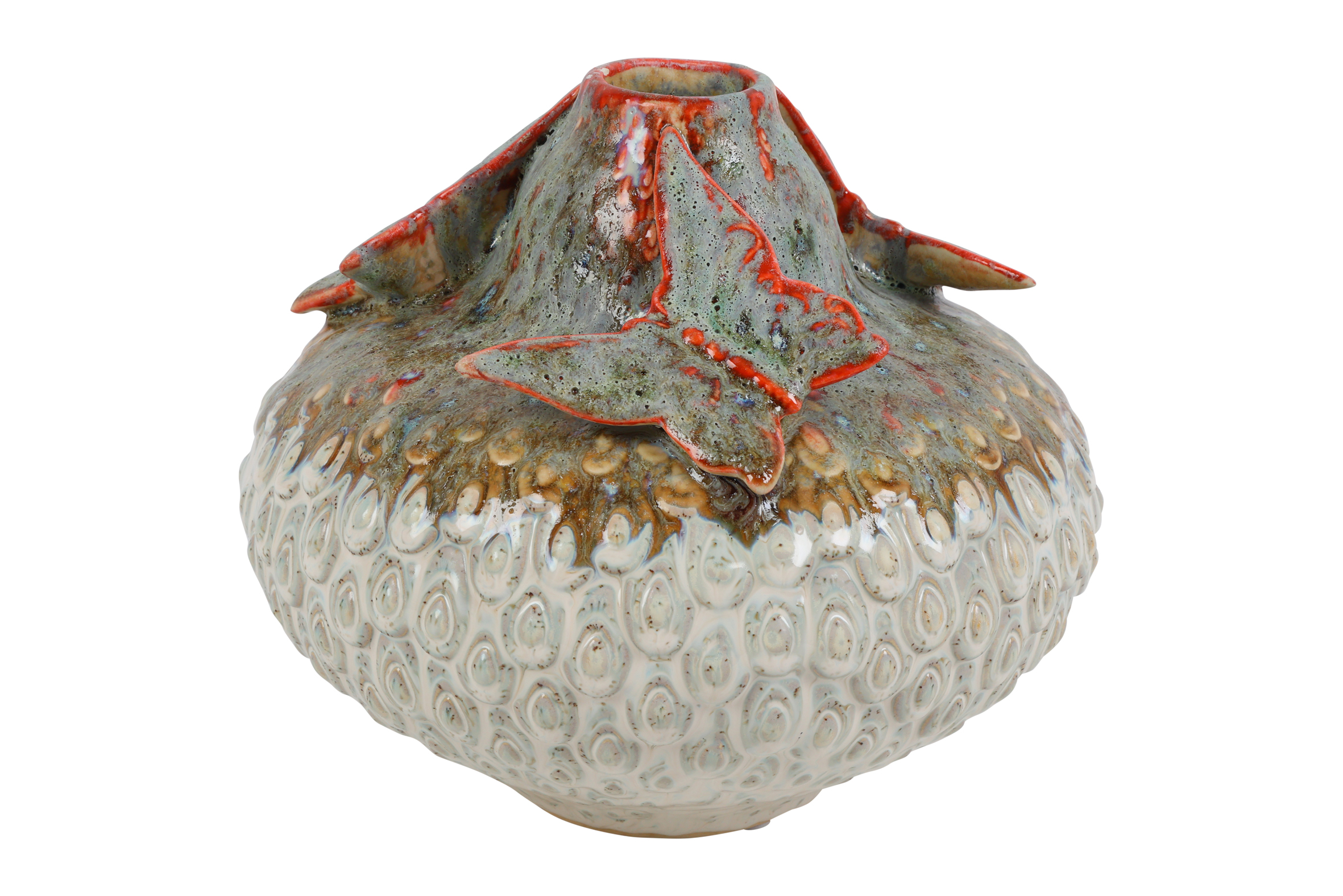 Vase With Butterfly Rd Valerie S Multicolor Gift