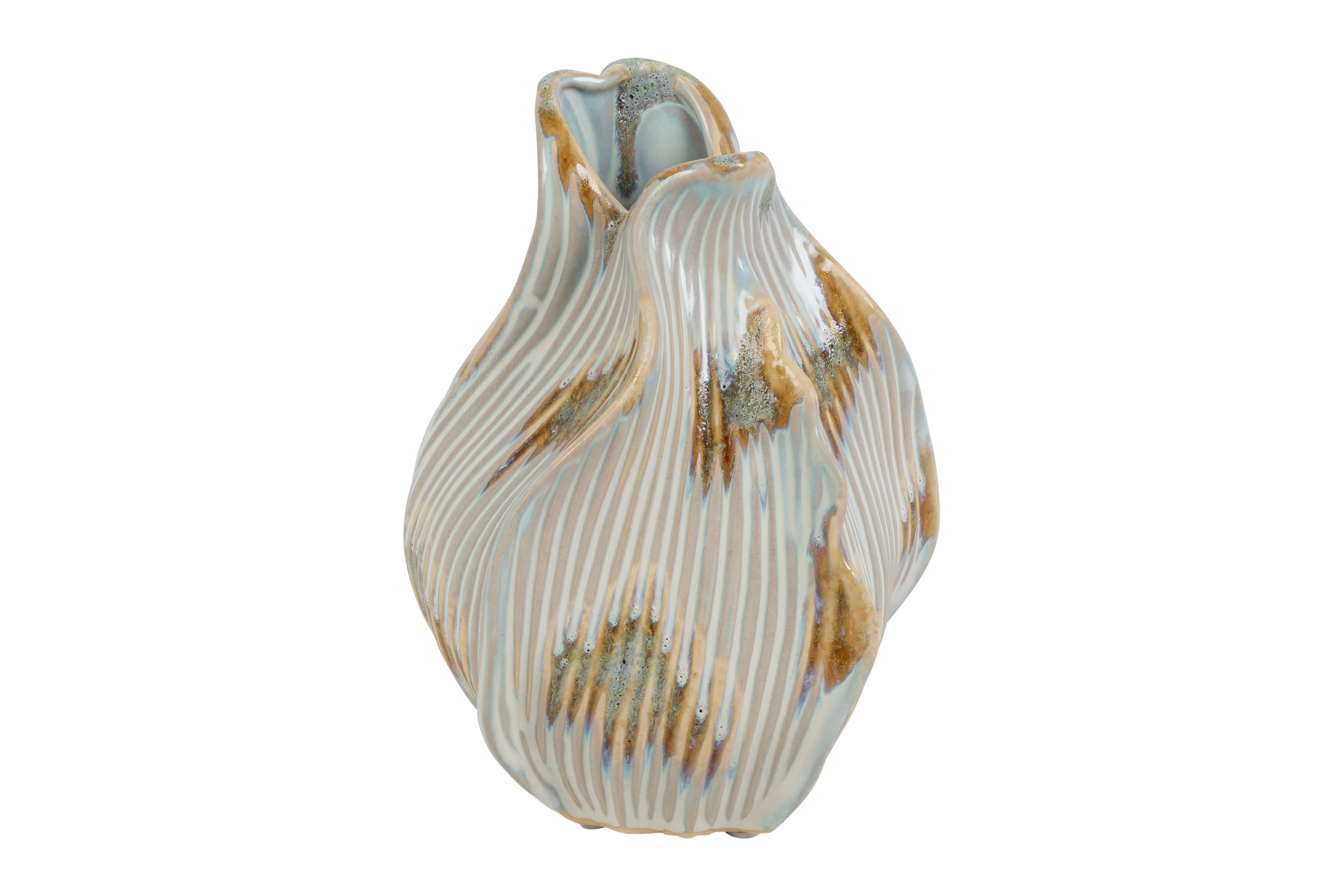 Vase Rd Gracia S White/gold Gift