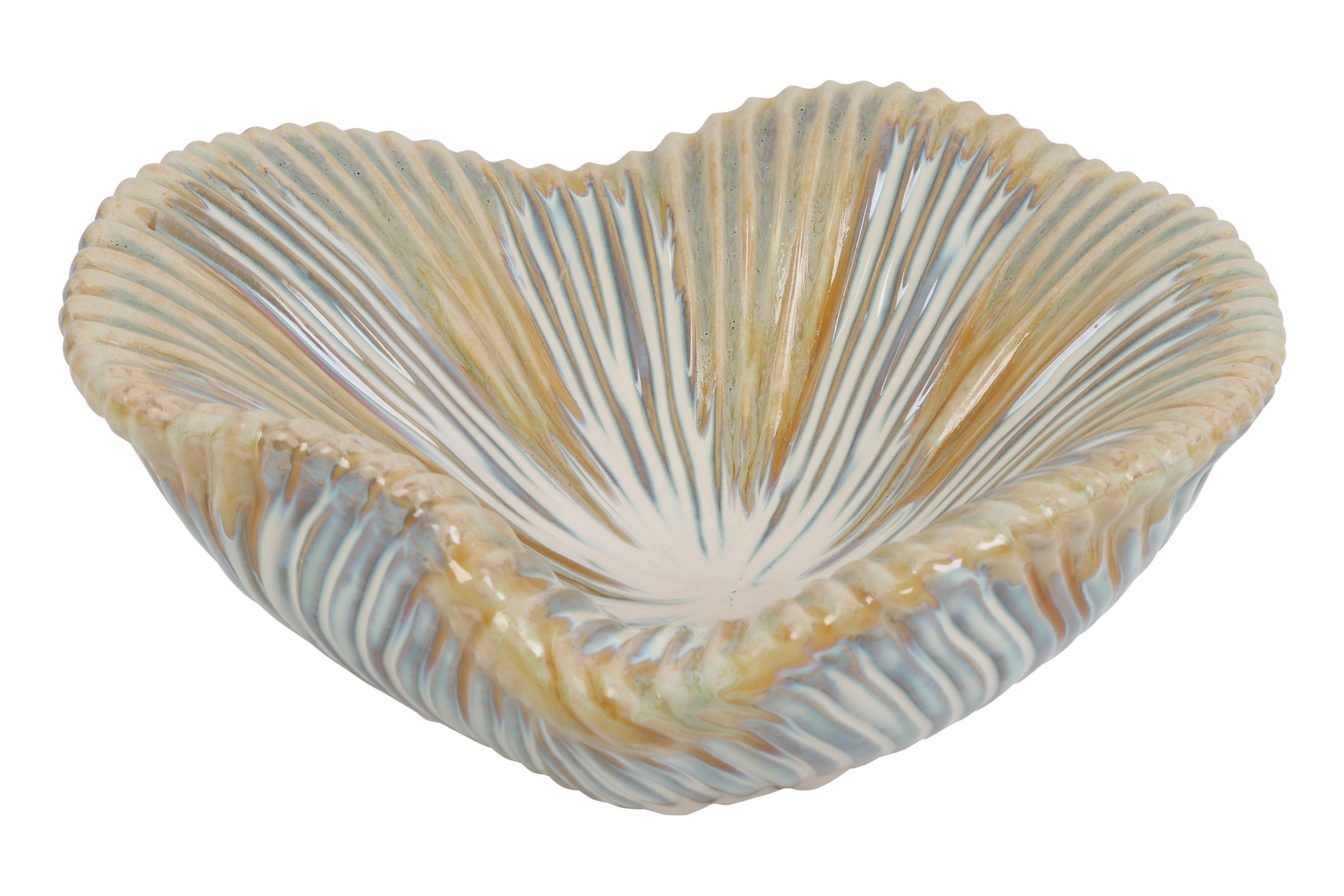 Bowl Rd Galien S White/gold Gift