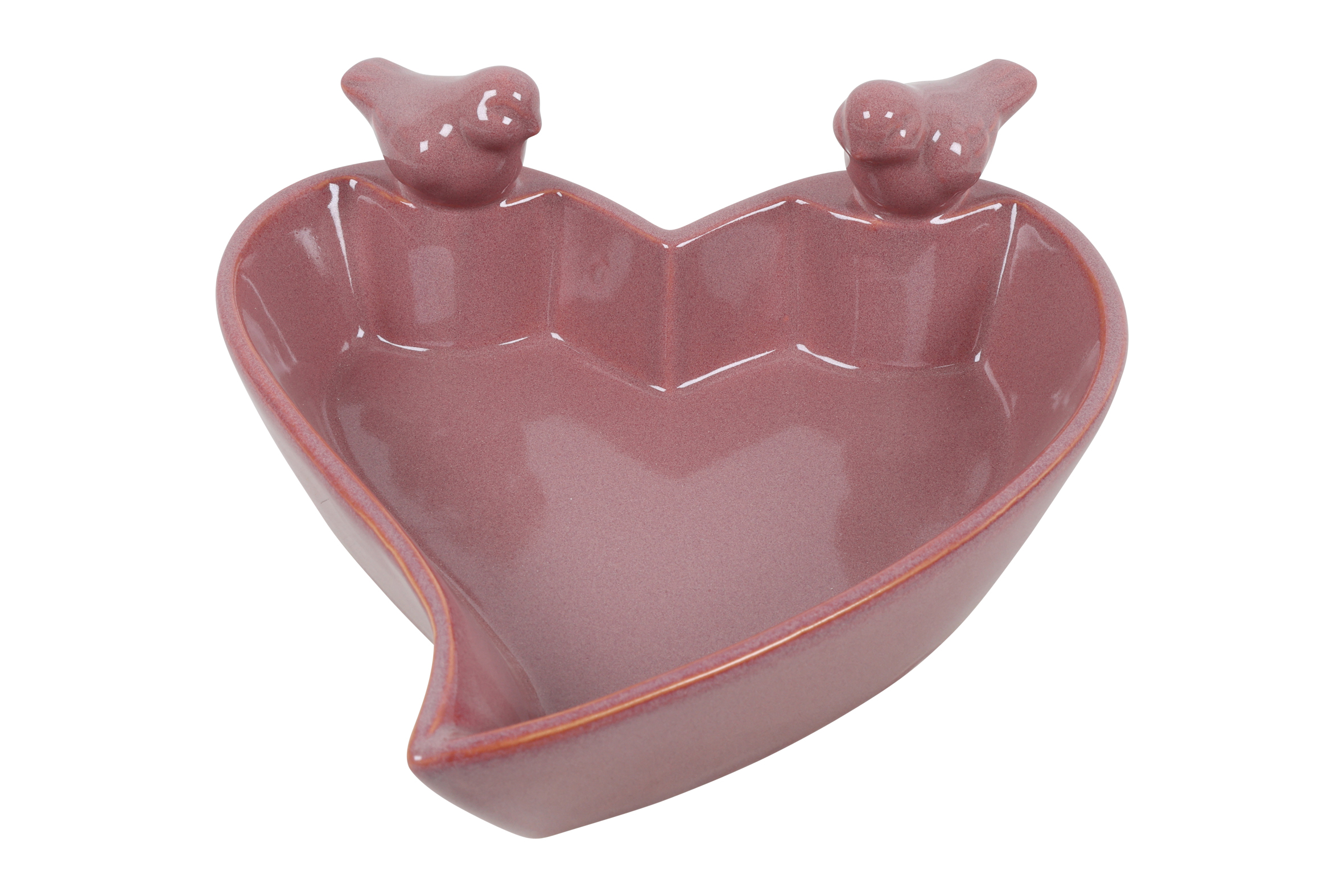 Bird Feeder Heart W/2 Birds Tilda S Pink Gift