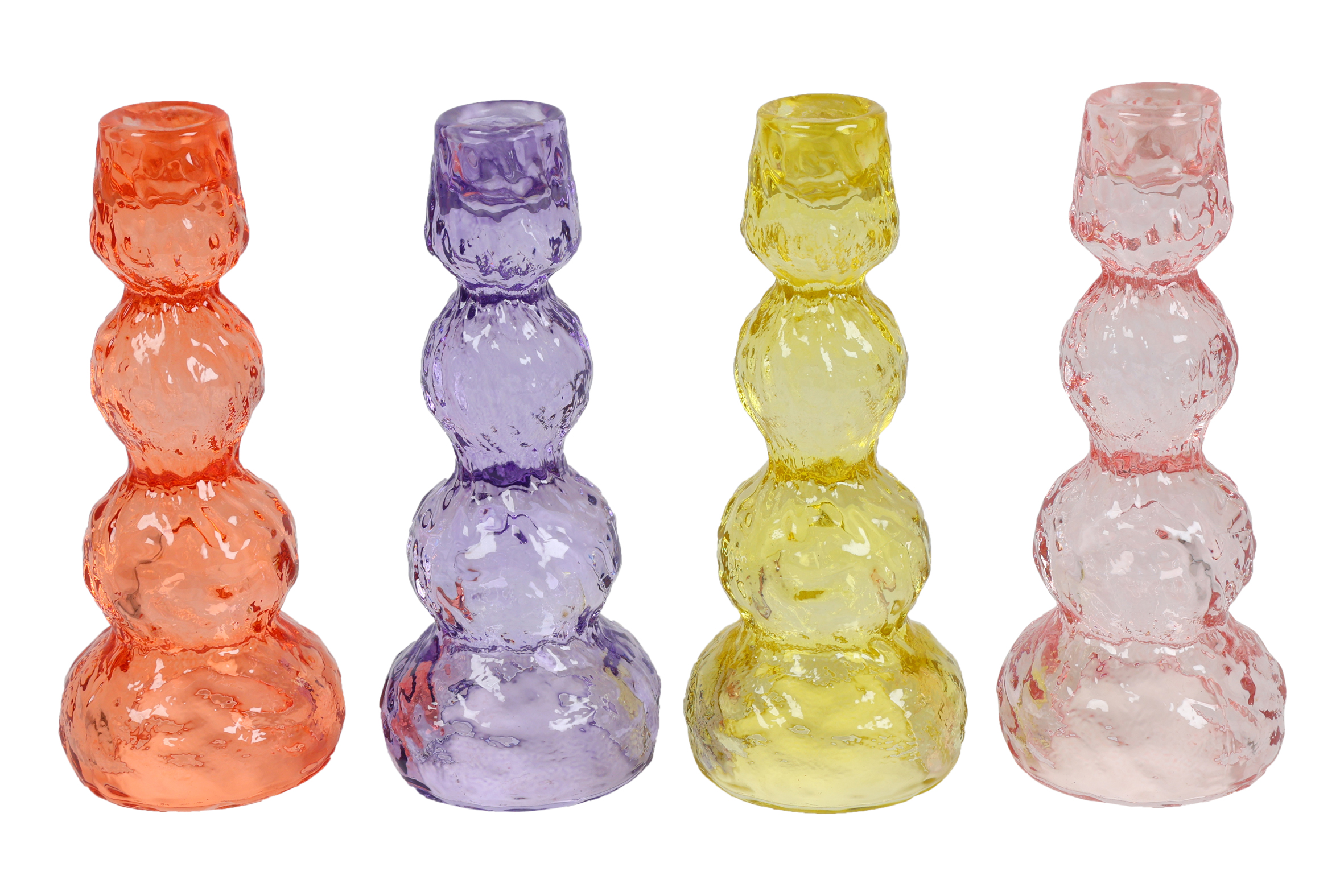 Candle Holder Skylar M 4 Assorted Multicolor Gift