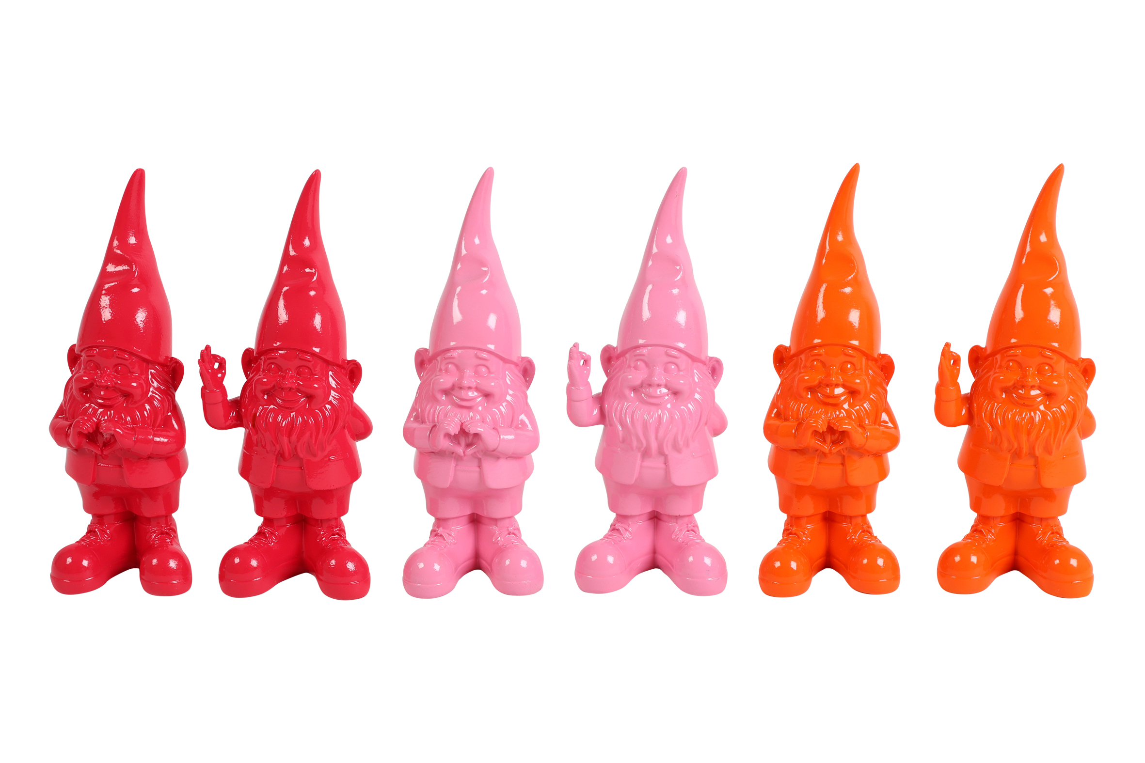 Gnome Earl 6 Assorted Orange/fuchsia/pink Gift