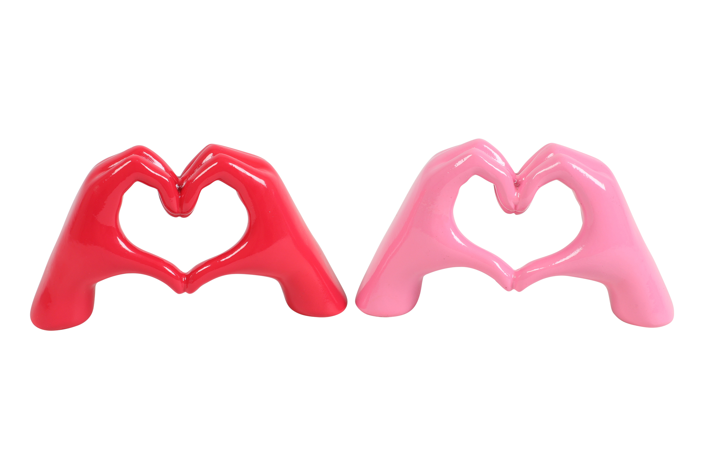 Ornament Love S 2 Assorted Pink/fuchsia Gift
