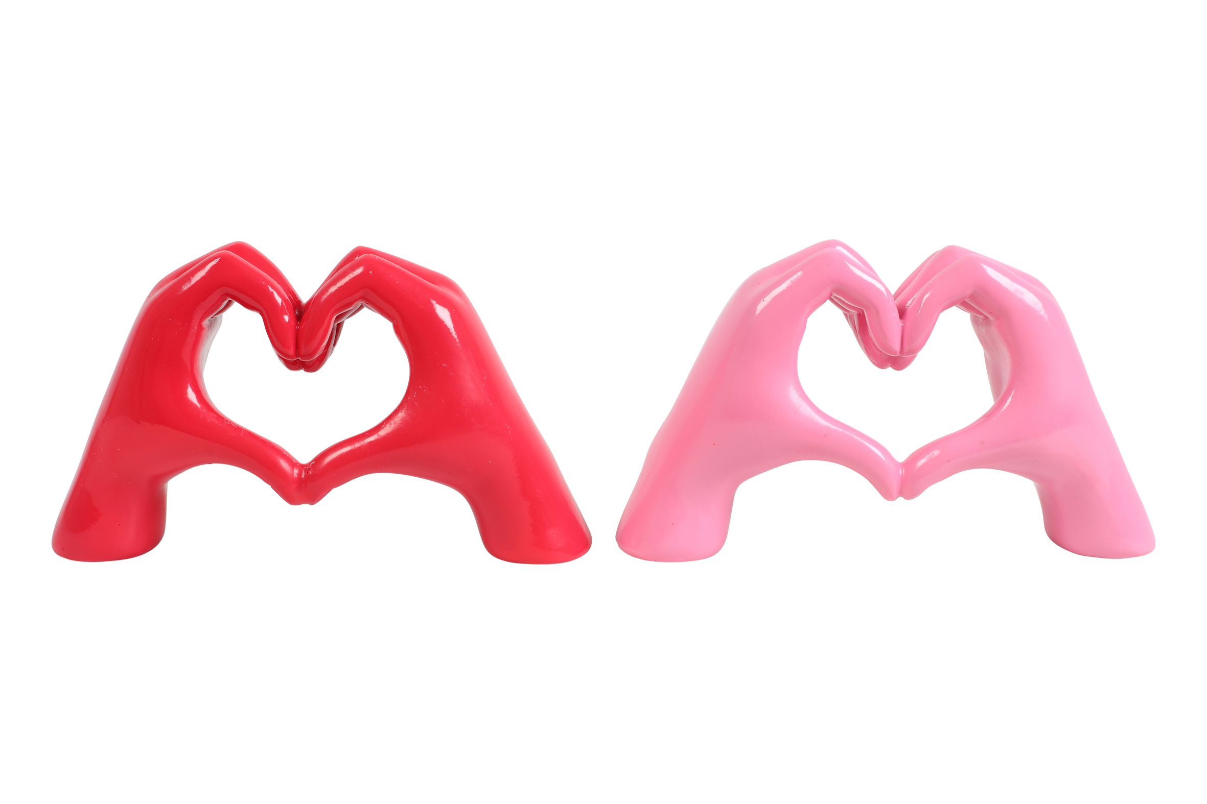 Ornament Love L 2 Assorted Pink/fuchsia Gift