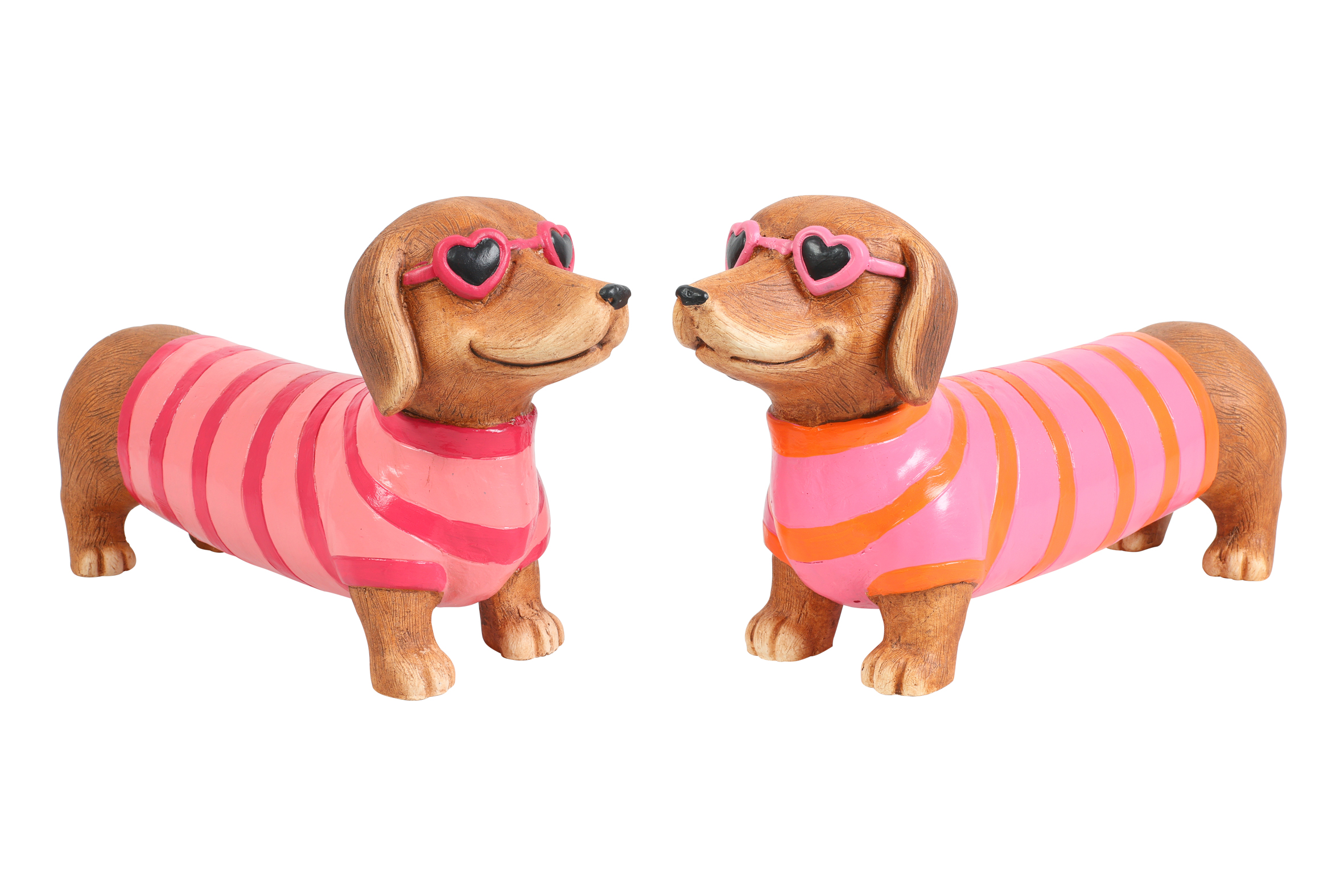 Dachshund Larry 2 Assorted Brown/pink/orange Gift