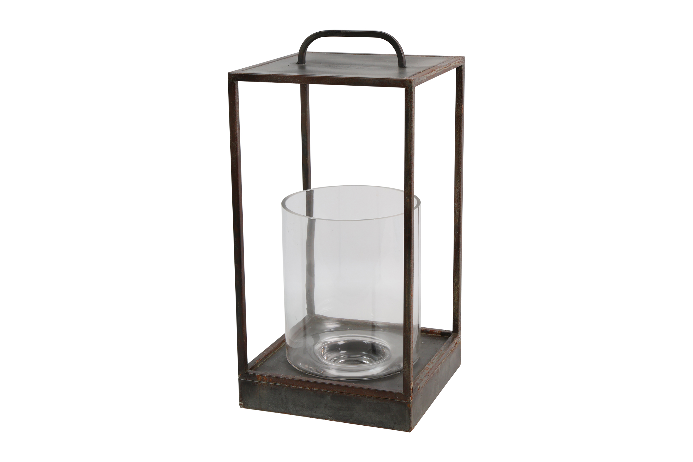 Lantern Sq Abalone L Black Gift