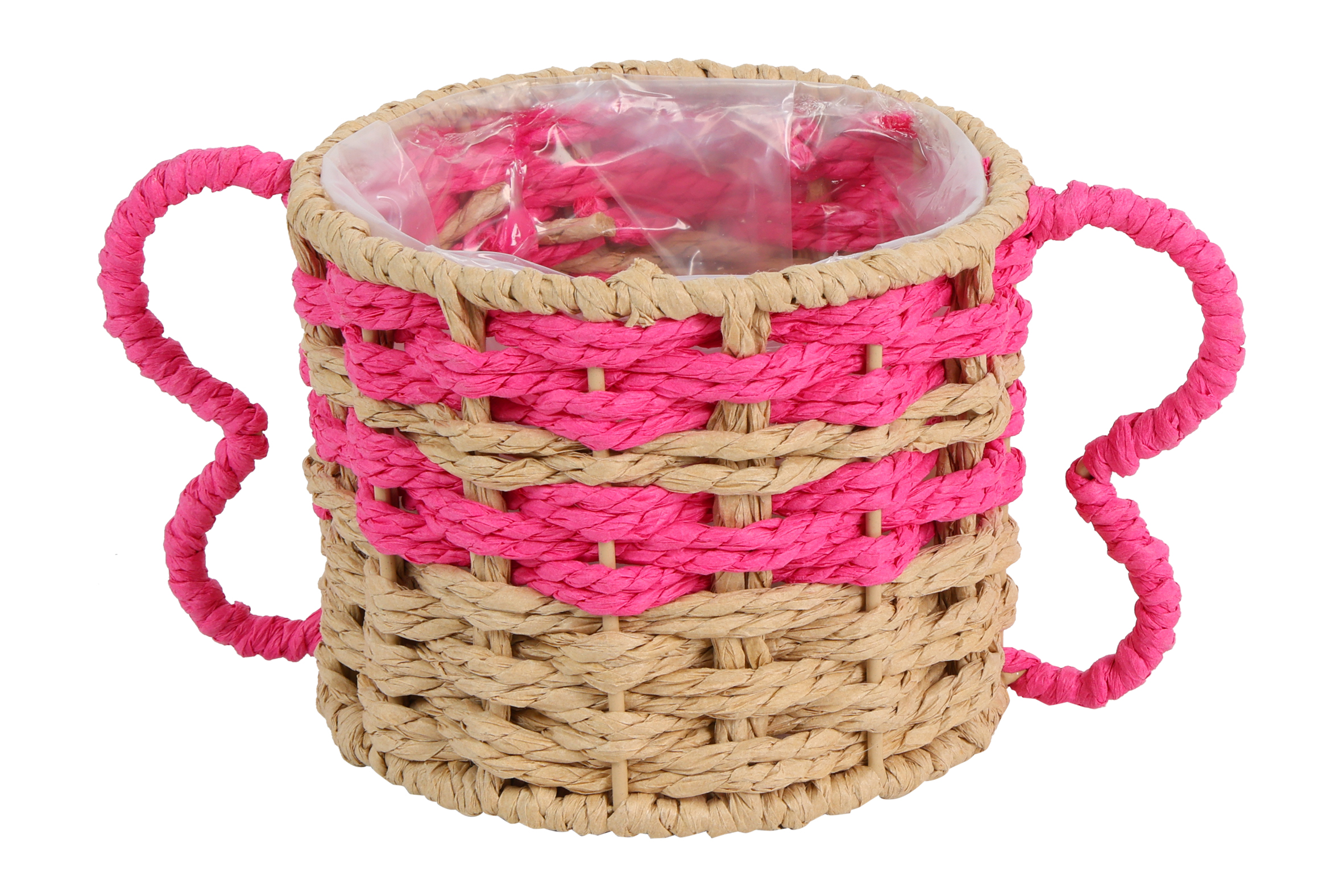 Flowerpot W/handles Jade S Fuchsia Gift