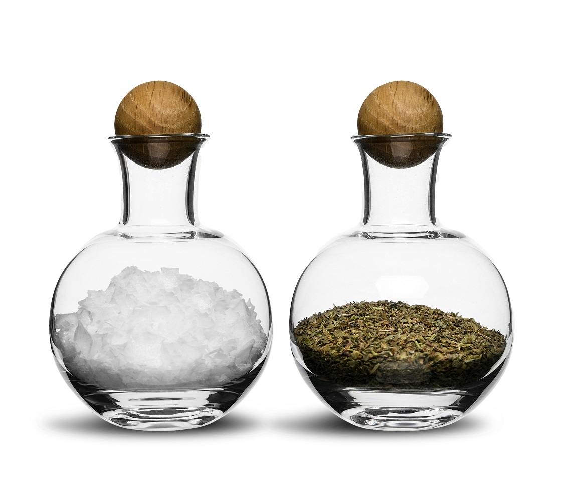 Nature Serving Set Oak Stoppers 2-pcs (6) Clear Gift