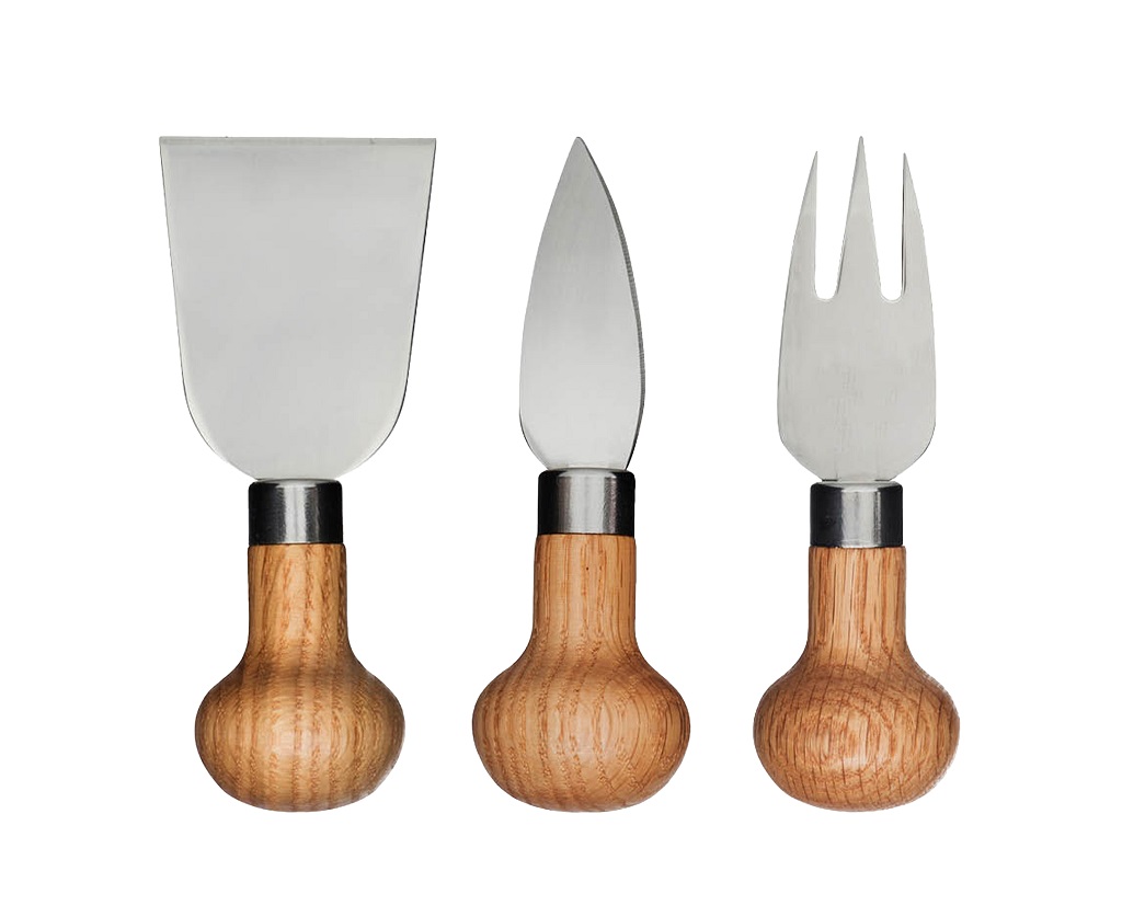 Nature Cheese Set 3-pcs (6) Silver/brown Gift