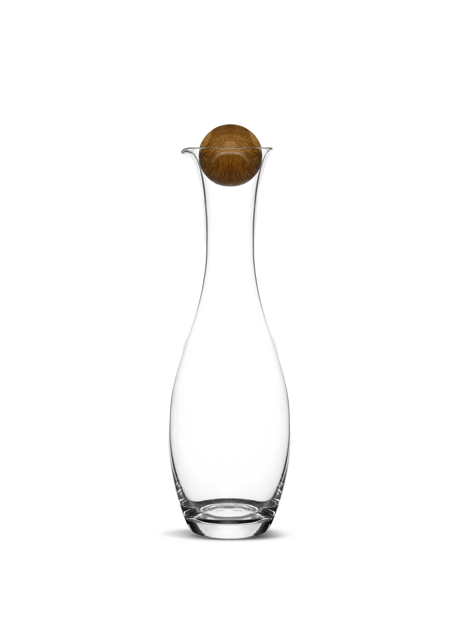 Nature Carafe/bottle Oak Stopper (12) Clear/brown Gift