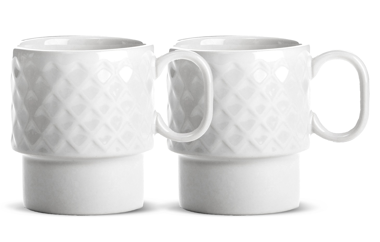 Coffee & More Coffee Mug 2-pcs (6) White Gift