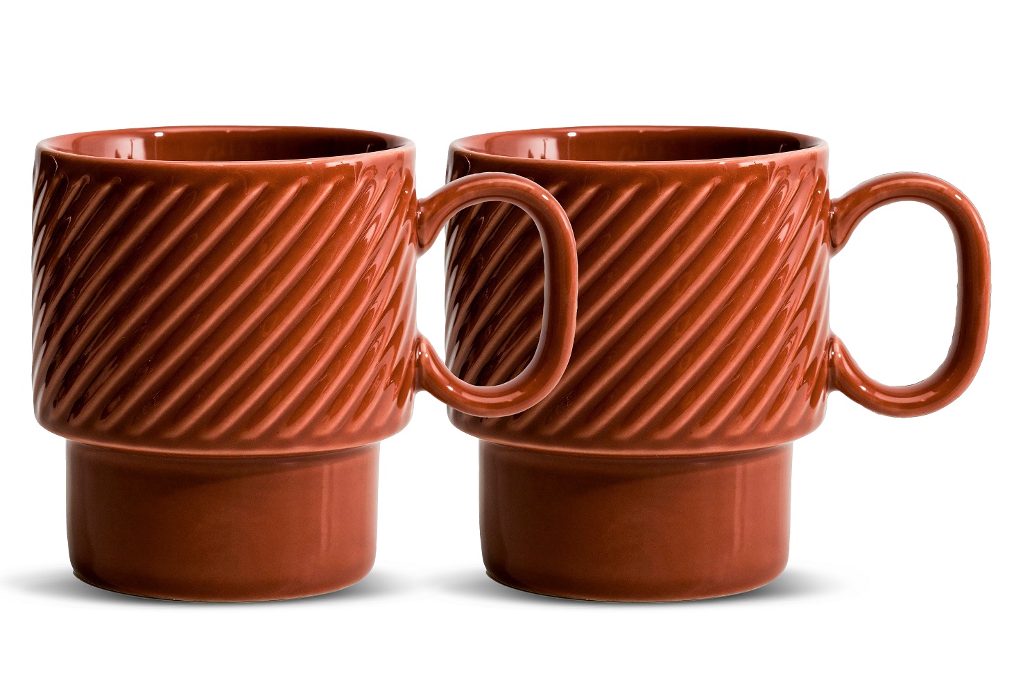 Coffee & More Coffee Mug 2-pcs (6) Terracotta Gift