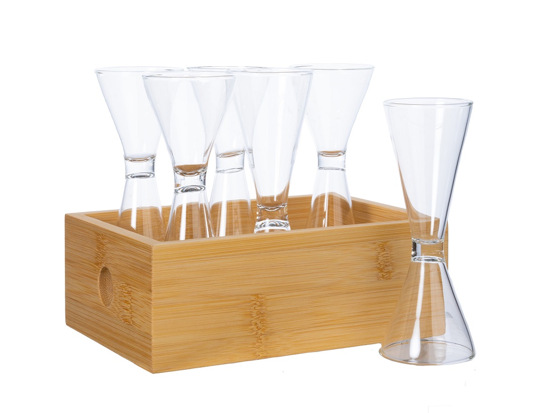Nature Schnapps Set In Box 6-pcs (6) Clear/brown Gift