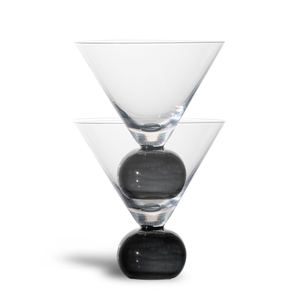 Glass Spice 2pcs/set (6) Clear/black Gift