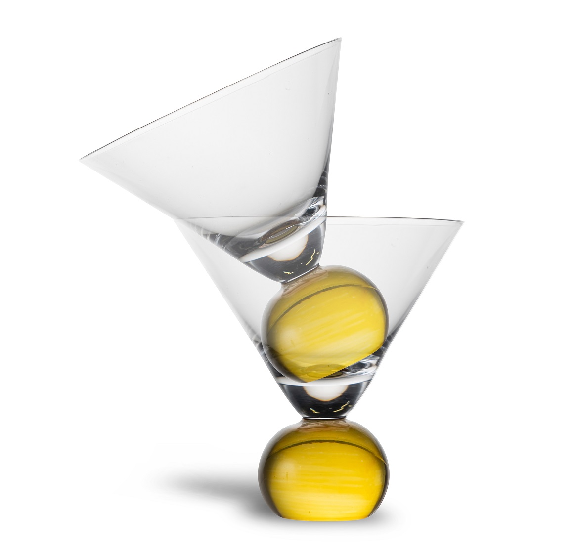 Glass Spice 2pcs/set (6) Clear/yellow Gift