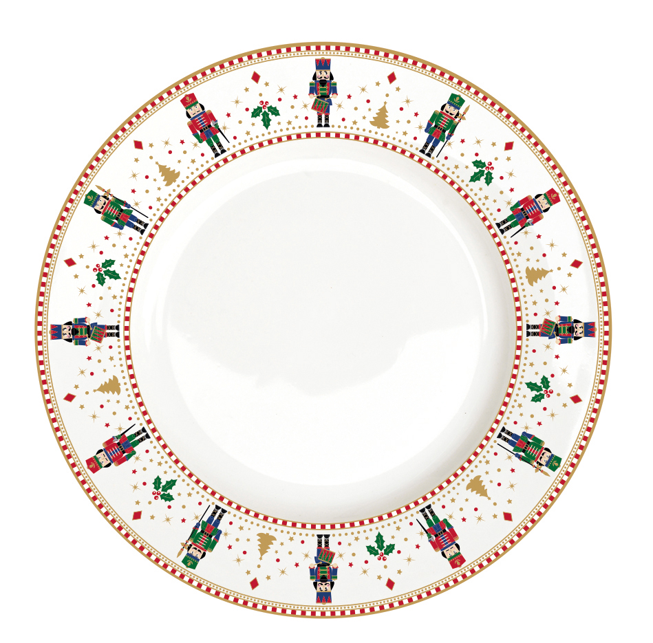 Porcelain Dinner Plate Ã˜ 26,5 Cm. Nutcracker Gift