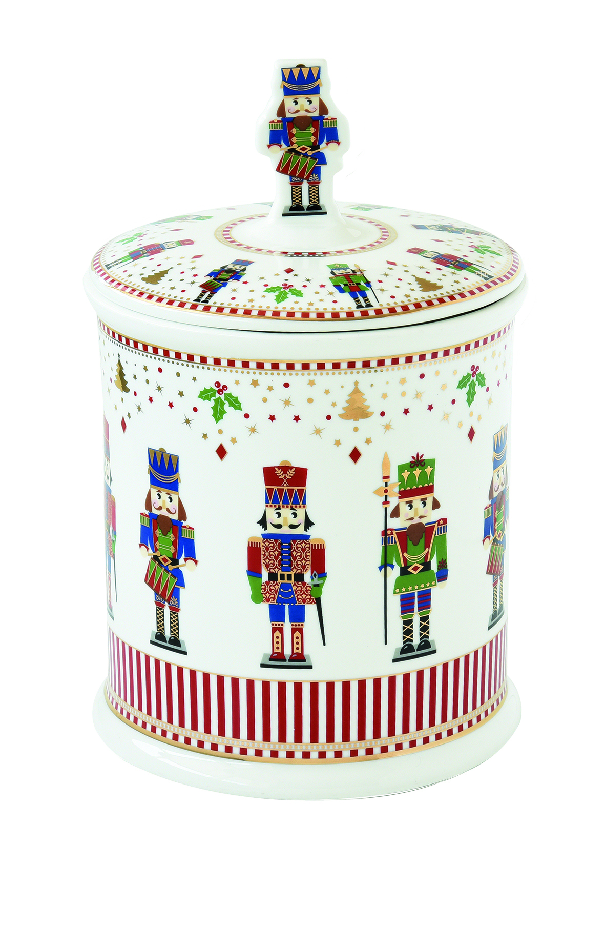 Porcelain Cookie Jar Ã˜ 14 Cm H 21 Cm In Color Box Nutcracker Gift