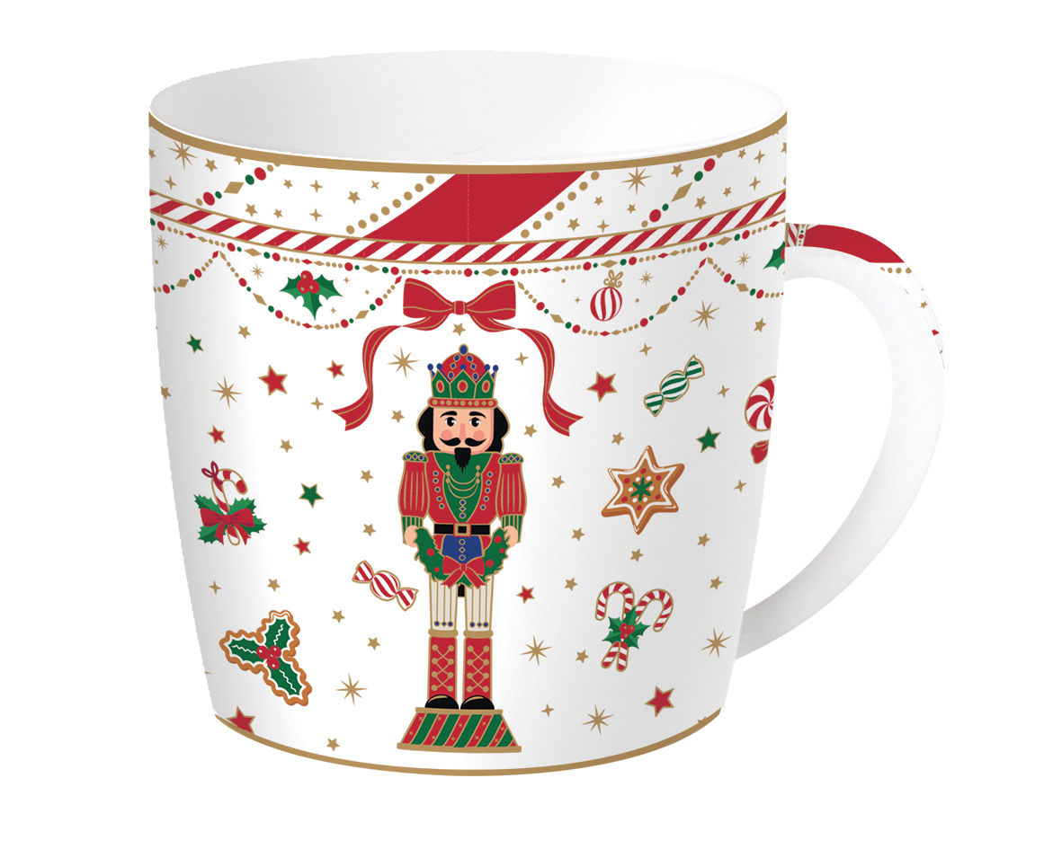 Porcelain Mug 350 Ml In Tin Box Nutcracker Twist Gift