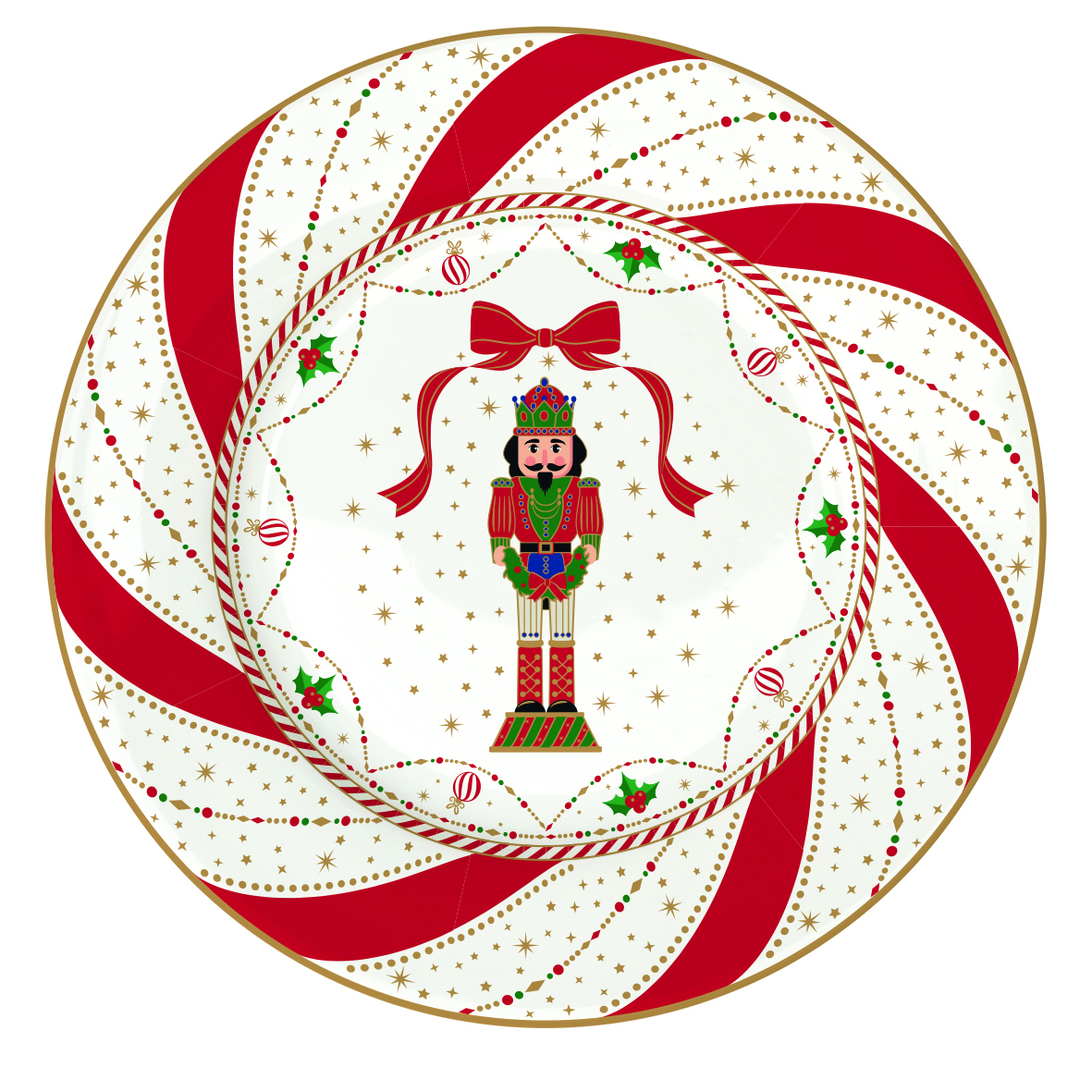 Porcelain Side Plate Ã˜ 19 Cm Nutcracker Twist Gift