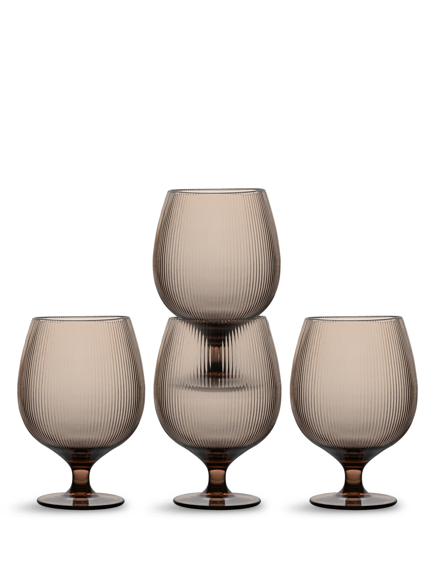 Billi Beer Glass Rpet 4-pcs (6) Brown Gift