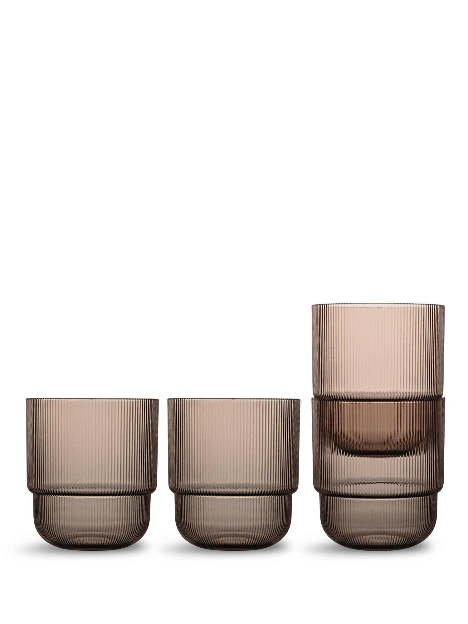 Billi Water Glass Rpet 4-pcs (6) Brown Gift