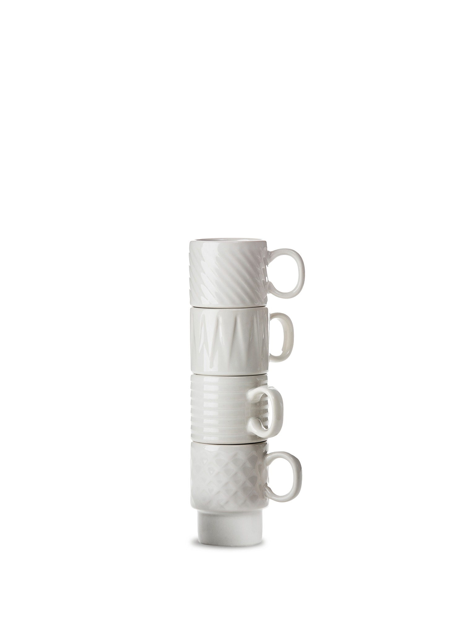 Coffee & More Espresso Mug 4-pcs (6) White Gift