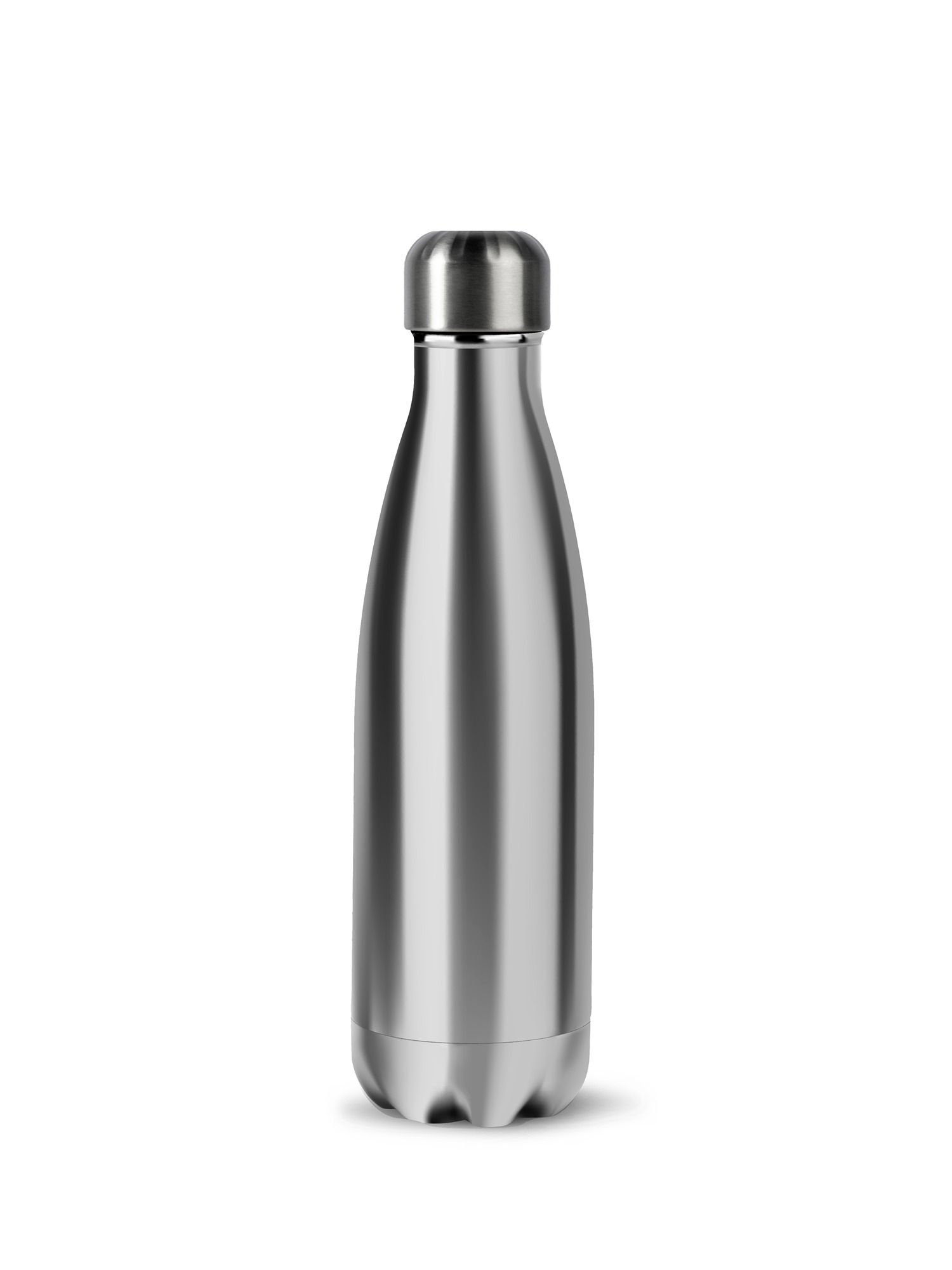 Nils Steel Bottle Ep 12/24h 50cl (6) Silver Chrome Gift
