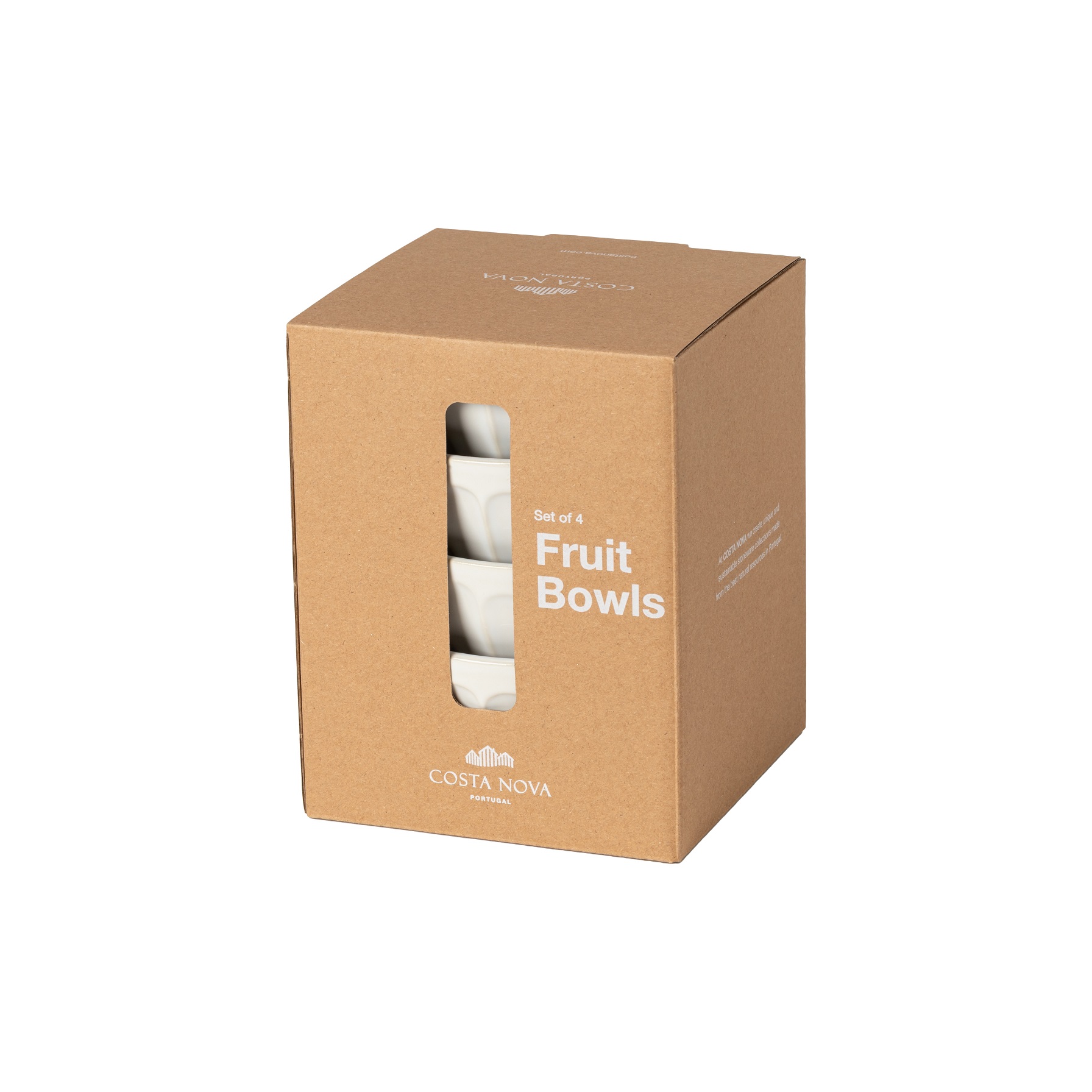 Latte Bowls White Set 4 Latte Bowls 13cm Gift