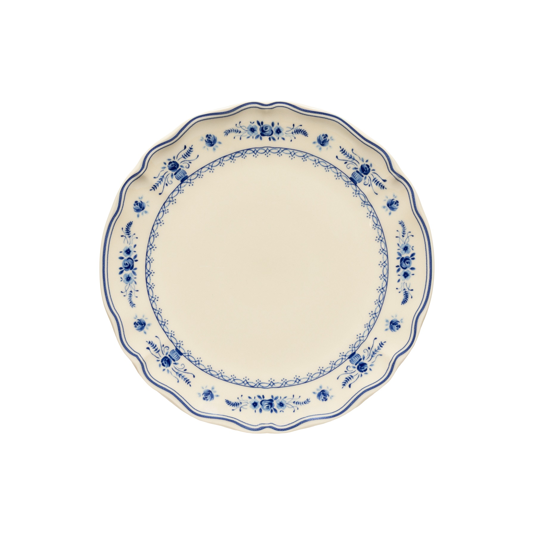 Vila Beige/blue Dinner Plate 27cm Gift