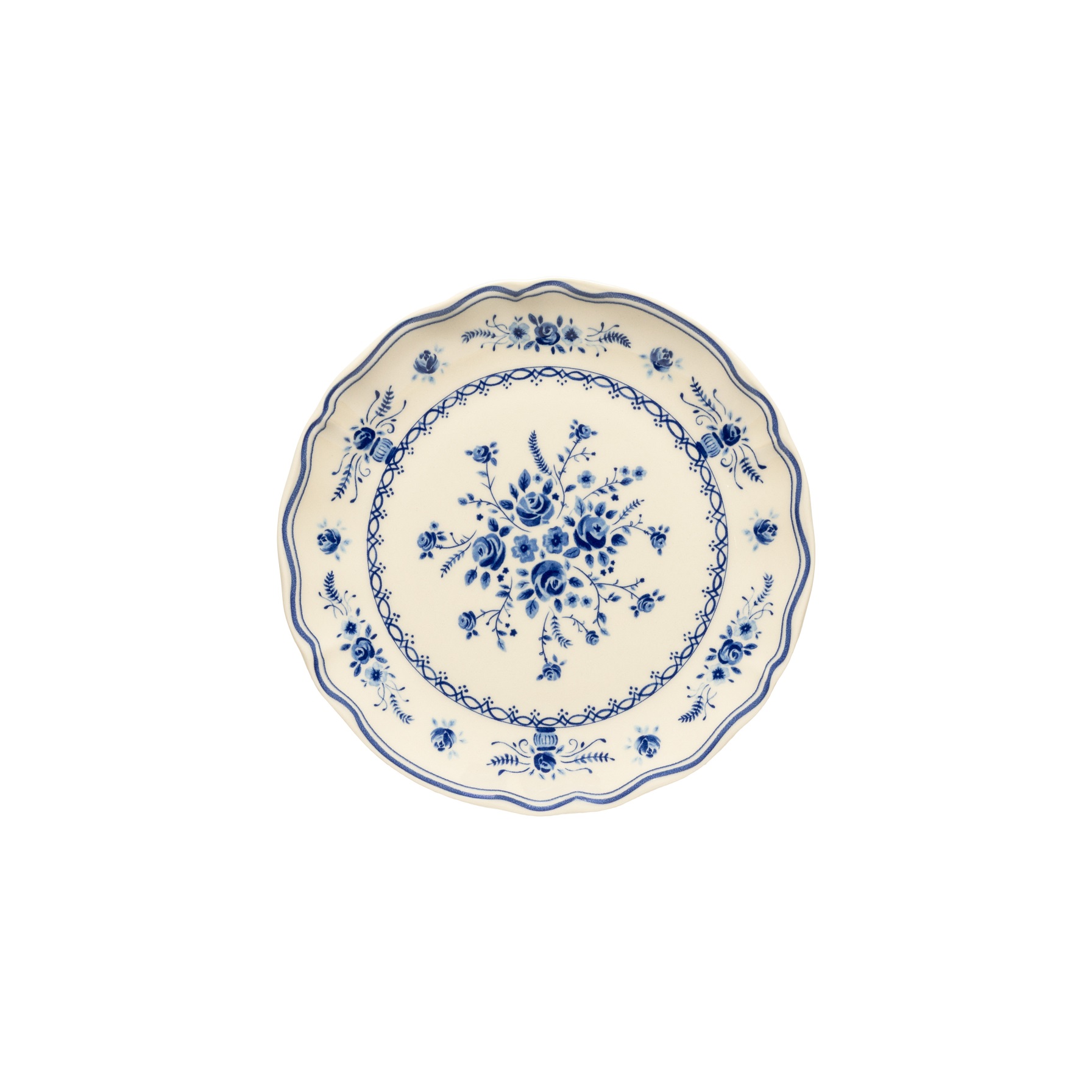 Vila Beige/blue Salad/dessert Plate 21cm Gift