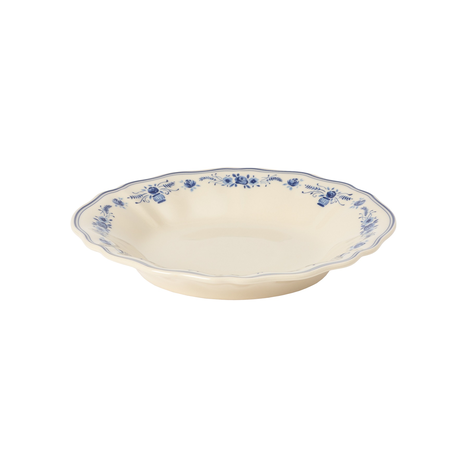 Vila Beige/blue Soup/pasta Plate 25cm Gift