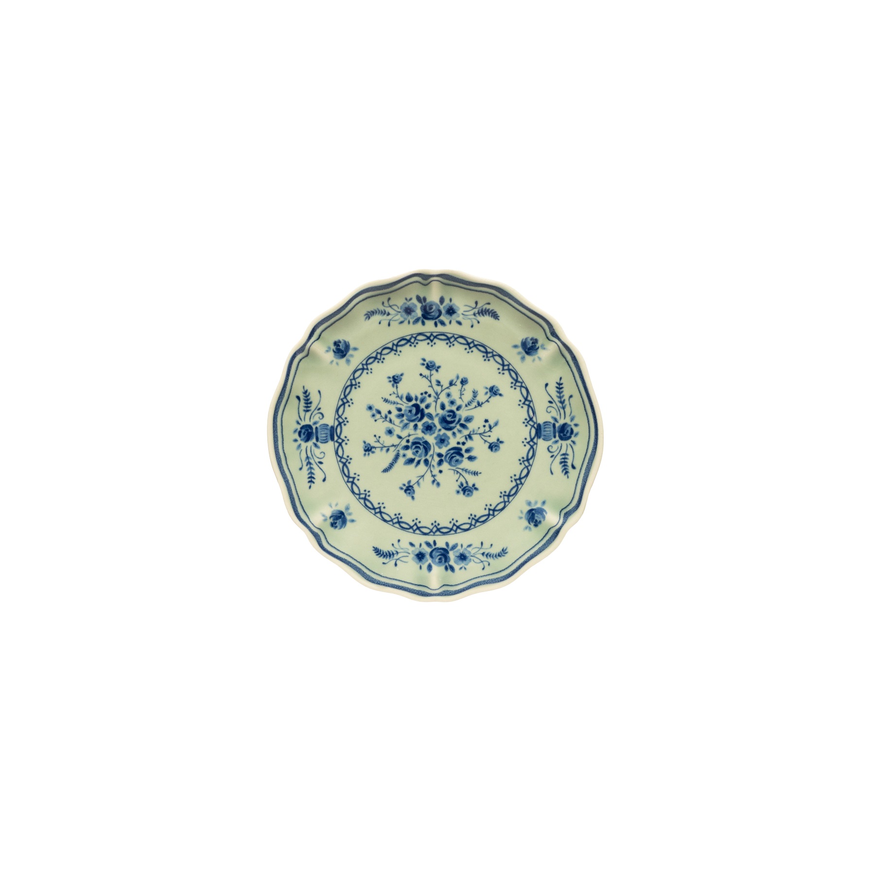 Vila Olive/blue Appetizer Plate 17cm Gift