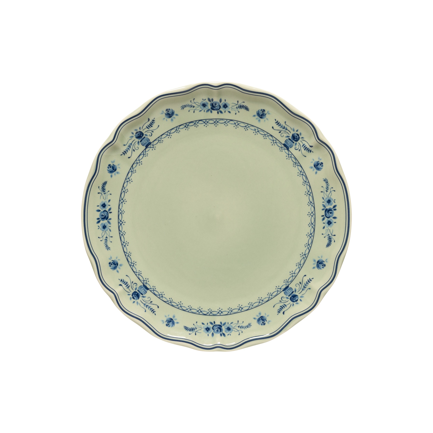 Vila Olive/blue Dinner Plate 27cm Gift