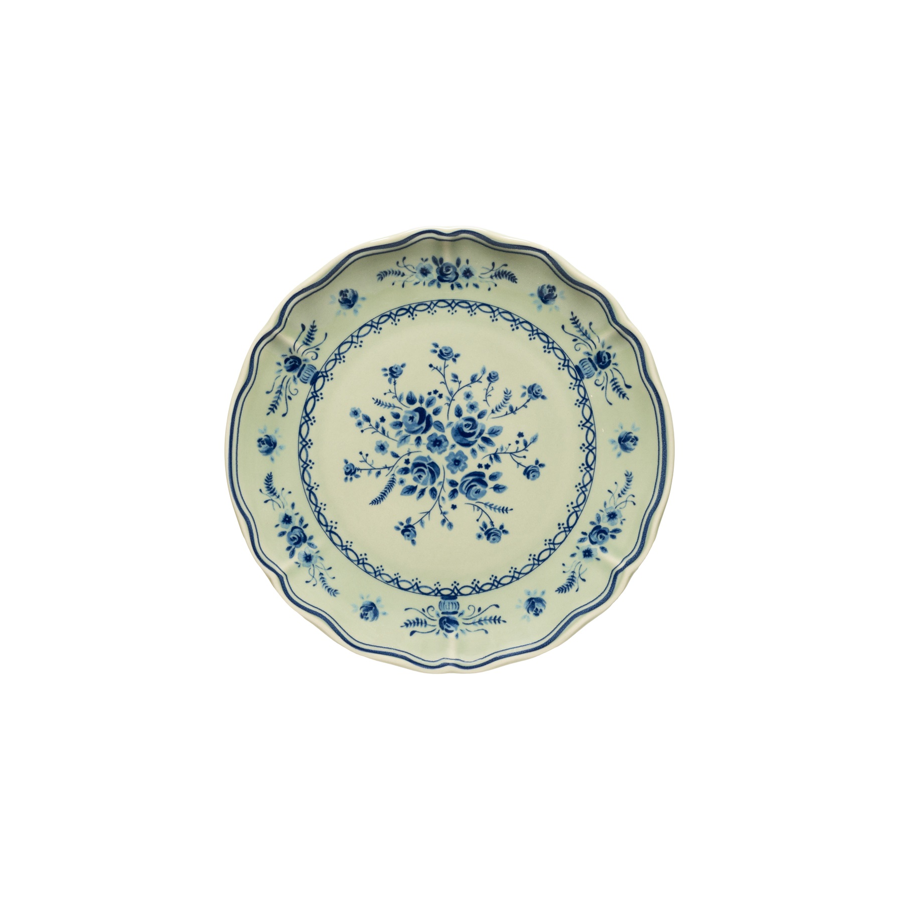 Vila Olive/blue Salad/dessert Plate 21cm Gift