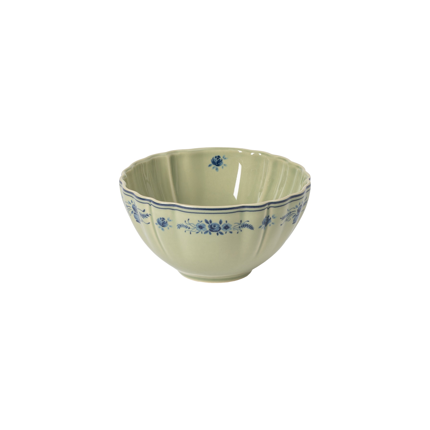 Vila Olive/blue Soup/cereal Bowl 16cm Gift