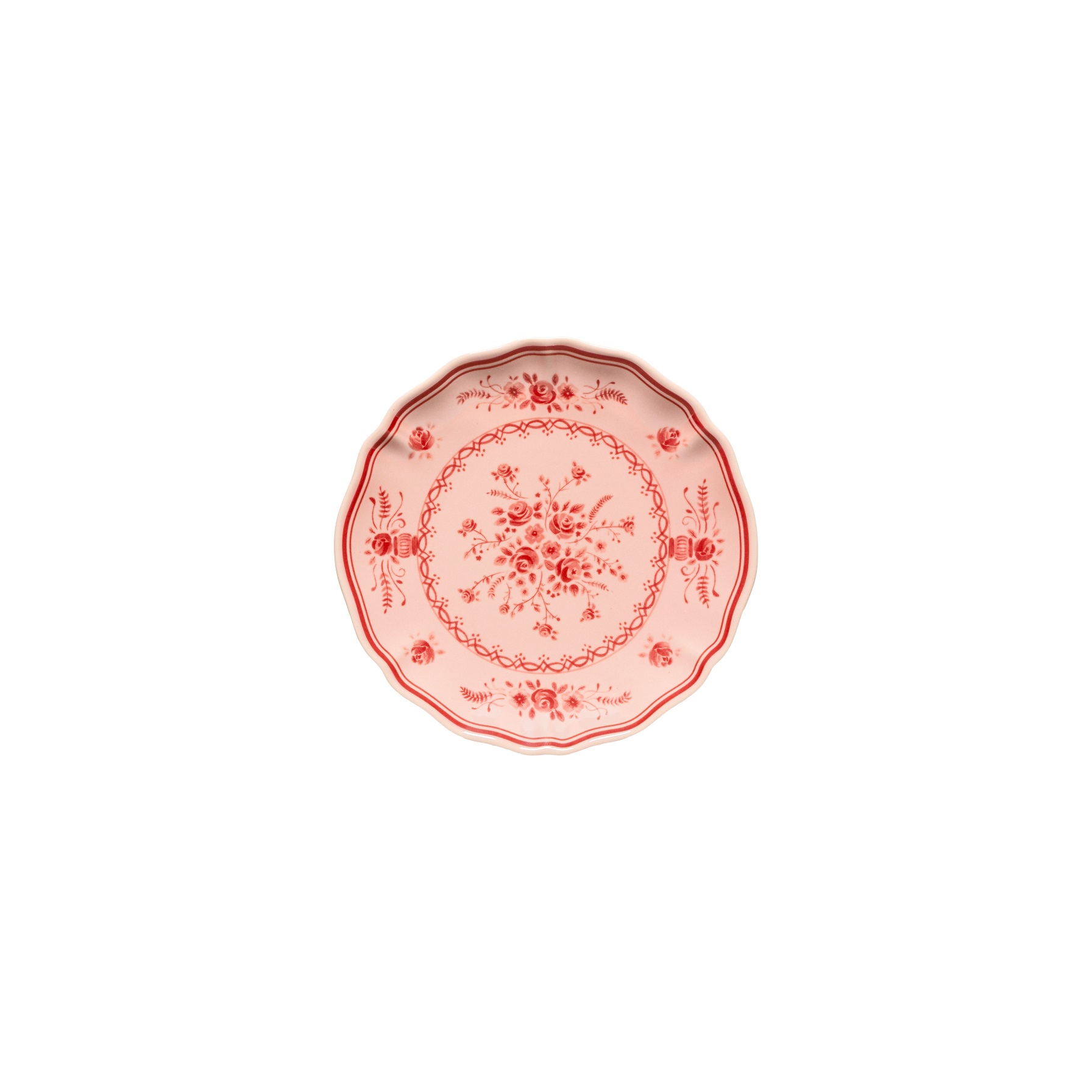 Vila Pink/red Appetizer Plate 17cm Gift