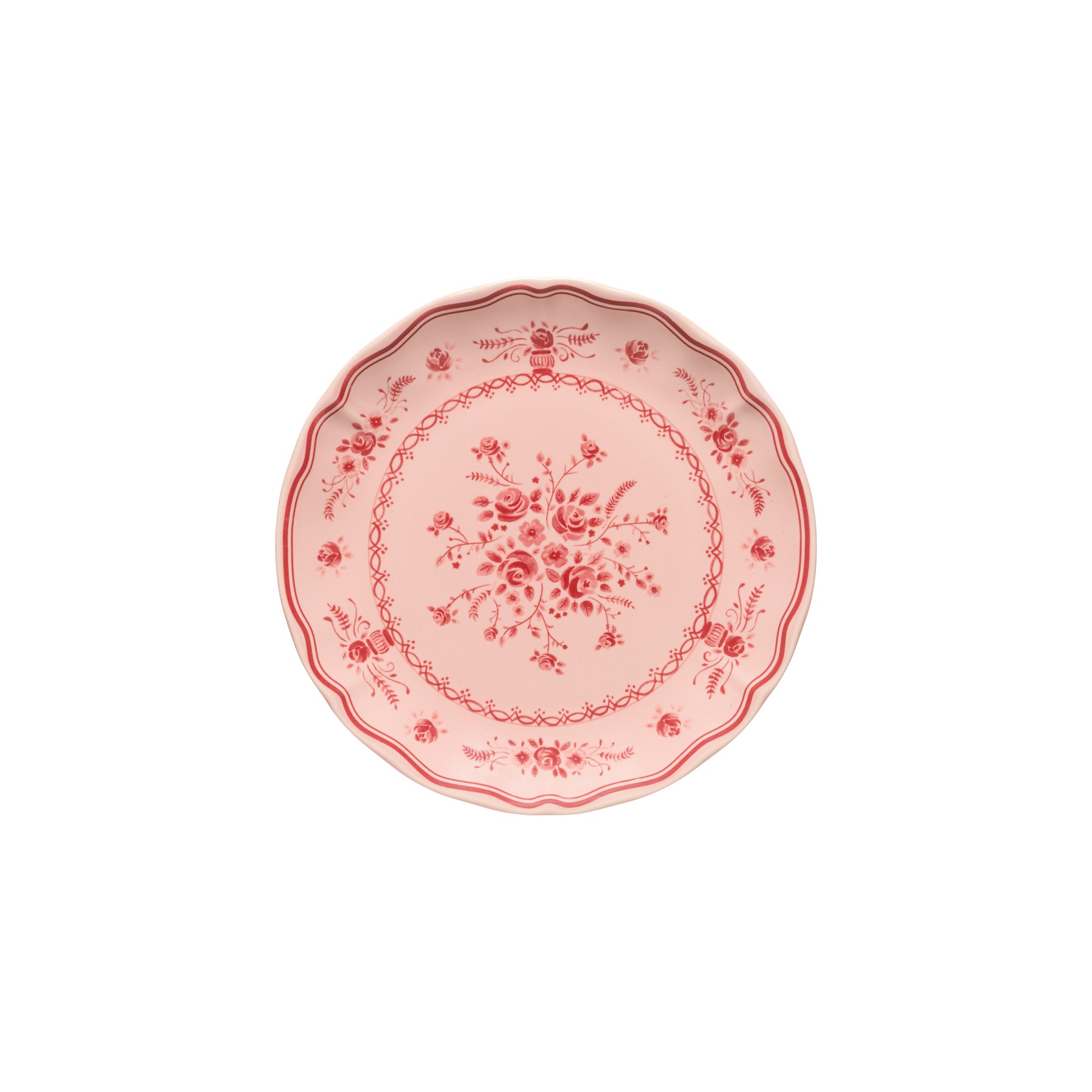 Vila Pink/vermelho Salad/dessert Plate 21cm Gift