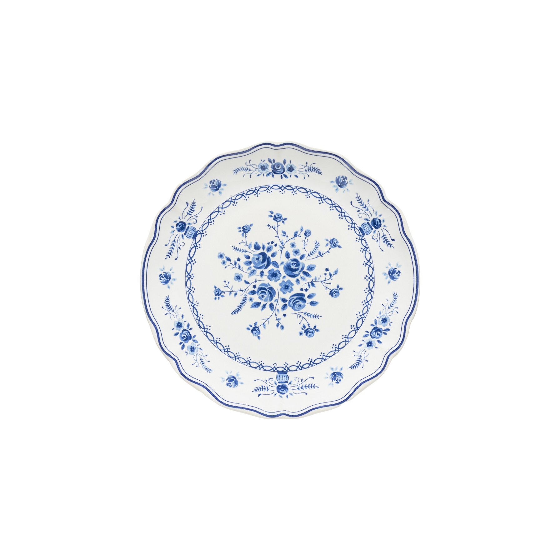 Vila White/blue Salad/dessert Plate 21cm Gift