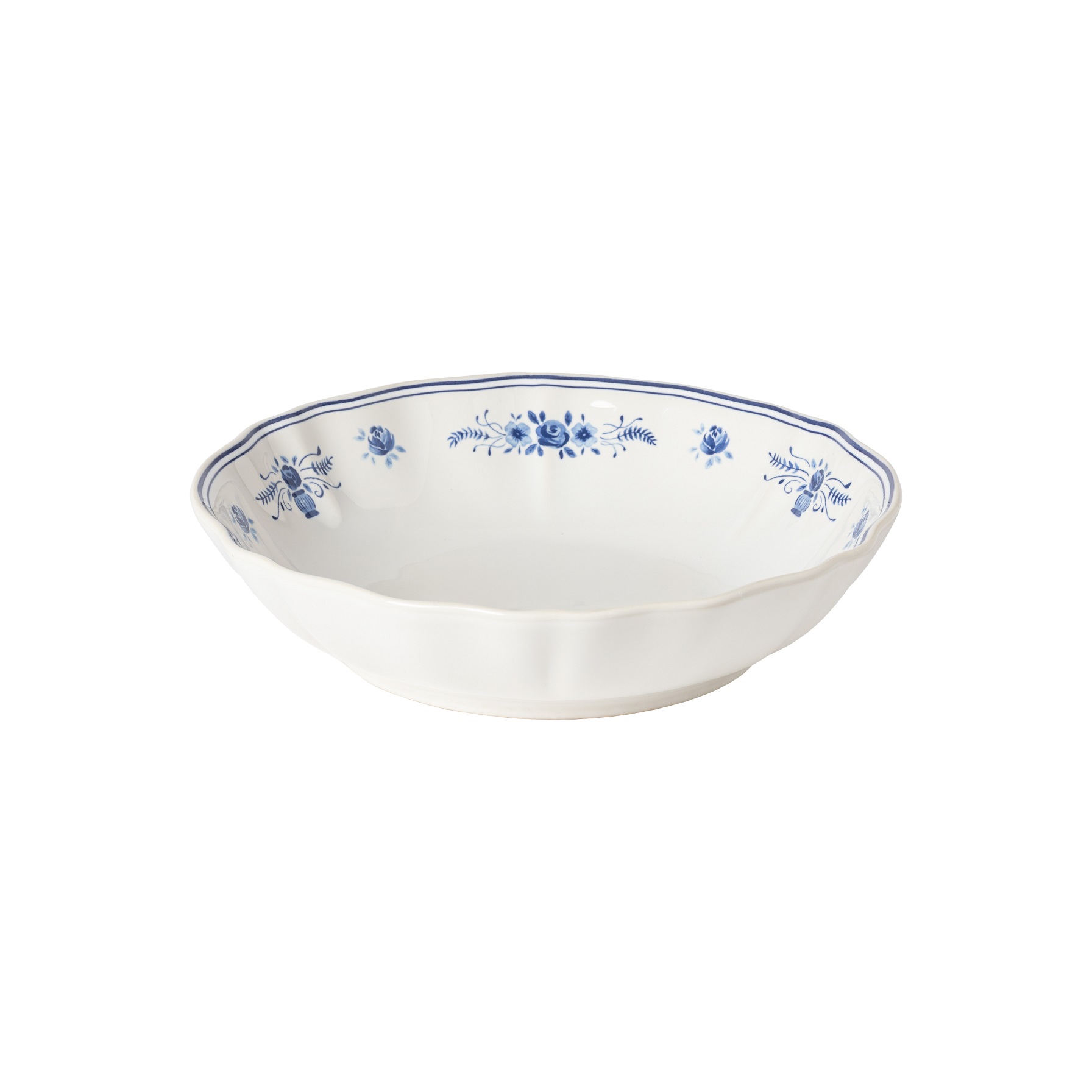Vila White/blue Soup/pasta Bowl 23cm Gift