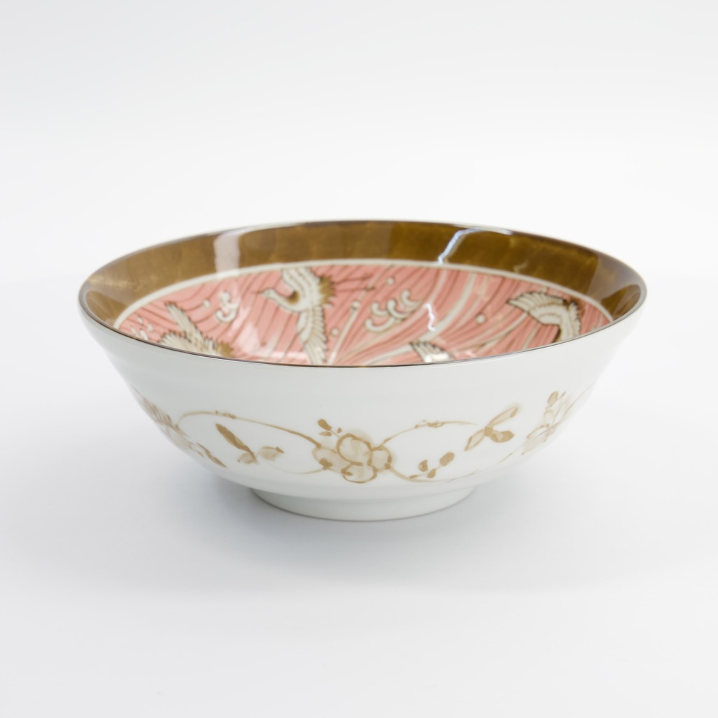 Crane Ramen Bowl 21x7.8cm 1000ml Pink 33711 3/36 Gift