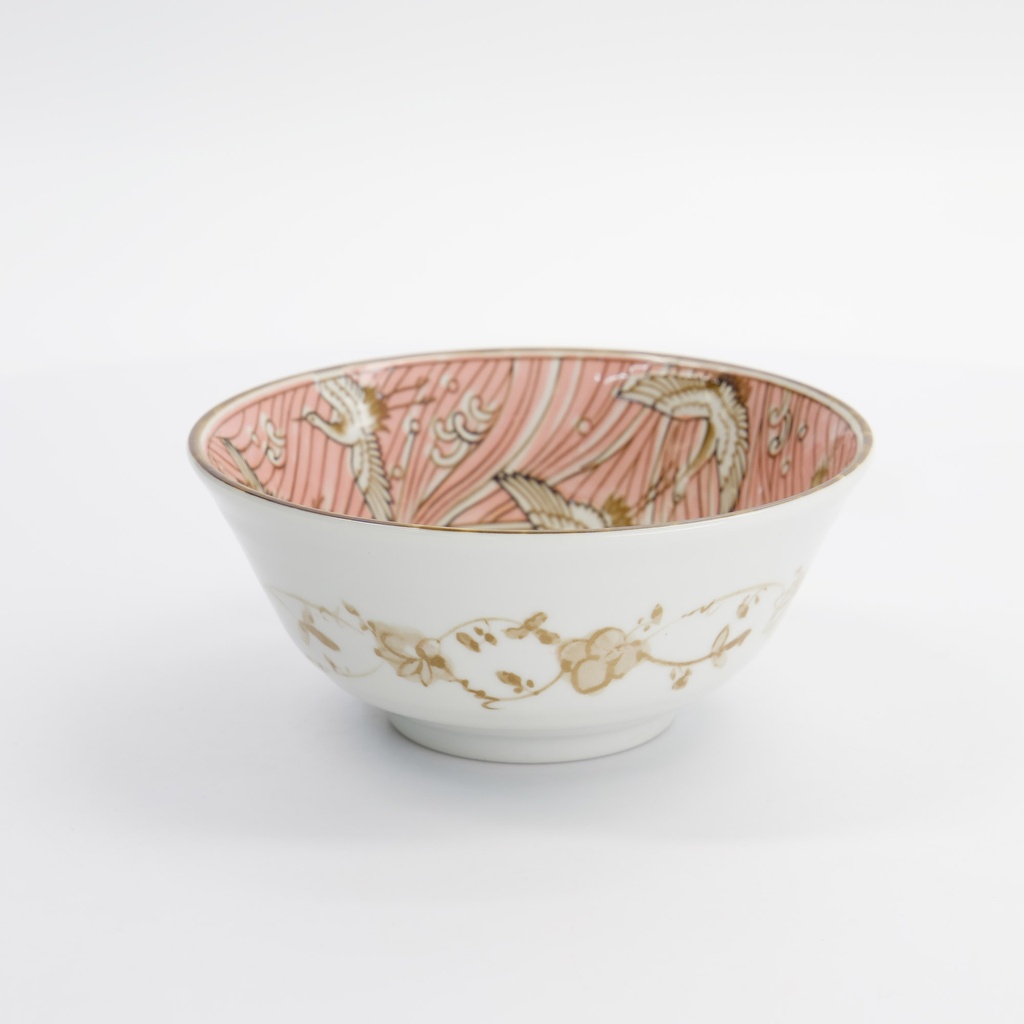 Crane Tayo Bowl 15.2x6.7cm 500ml Pink 33710 6/48 Gift