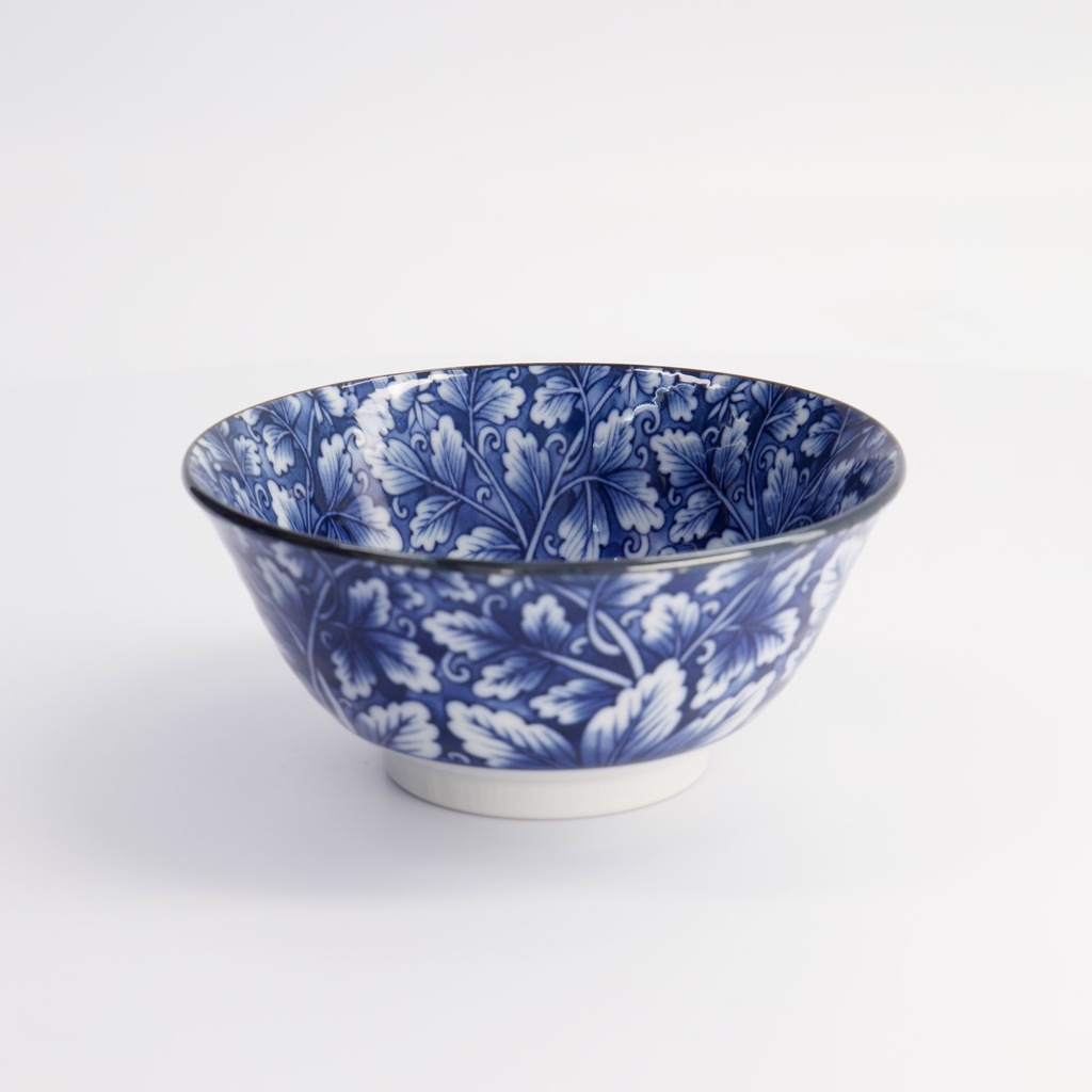Hana Blue Mixed Bowls 15x7cm 550ml Dami Botan Fk-8445/a 6/48 Gift
