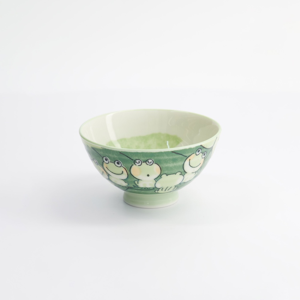 Kawaii Rice Bowl 11.4x6.2cm 300ml Frog Green Hr29/g  5/120 Gift