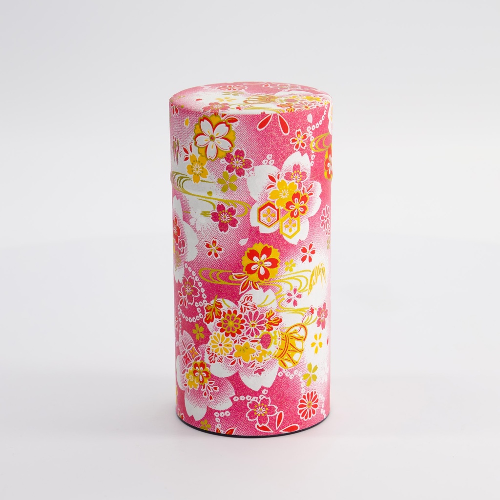 Tea Container S.s. 7.4x15.5cm 200gr Pink Flower 192hro 1/120 Gift
